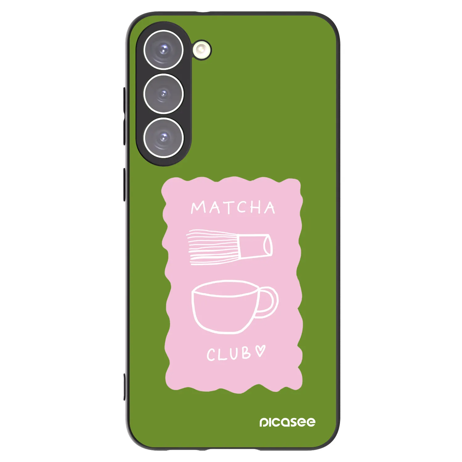 Picasee silikonový černý obal pro Samsung Galaxy S23+ 5G - Matcha club