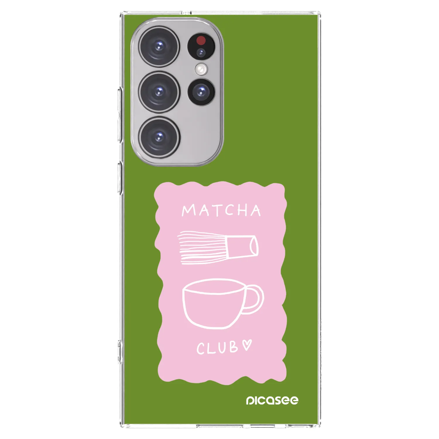 Picasee silikonový průhledný obal pro Samsung Galaxy S23 Ultra 5G - Matcha club