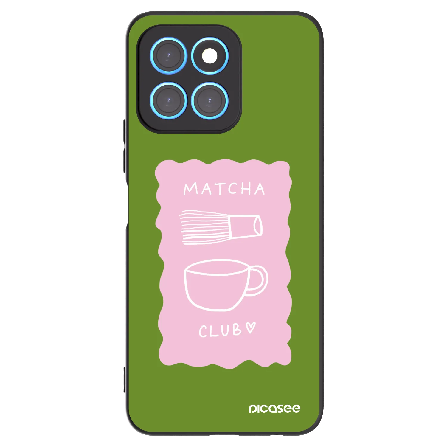 Picasee silikonový černý obal pro Honor X8 5G - Matcha club