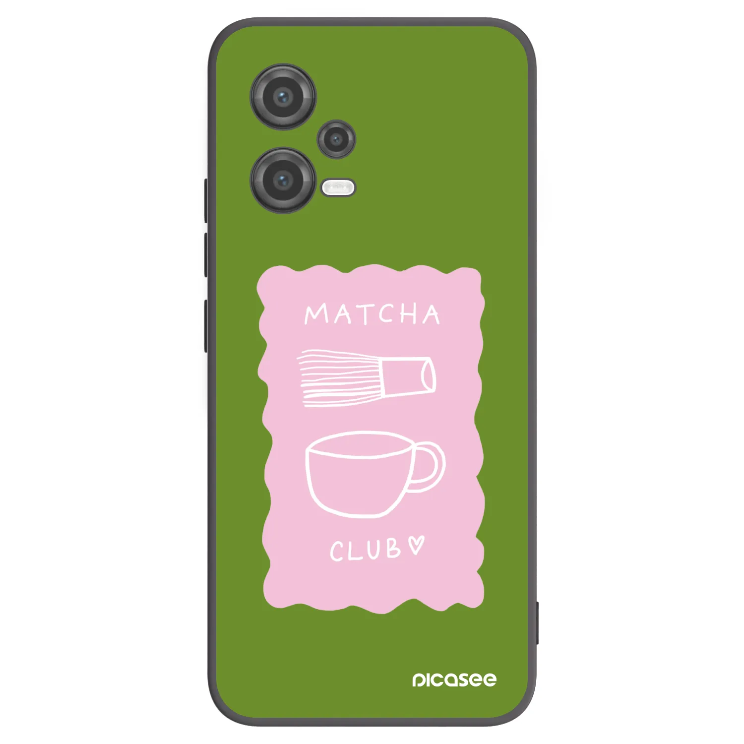 Picasee silikonový černý obal pro Xiaomi Poco X5 - Matcha club