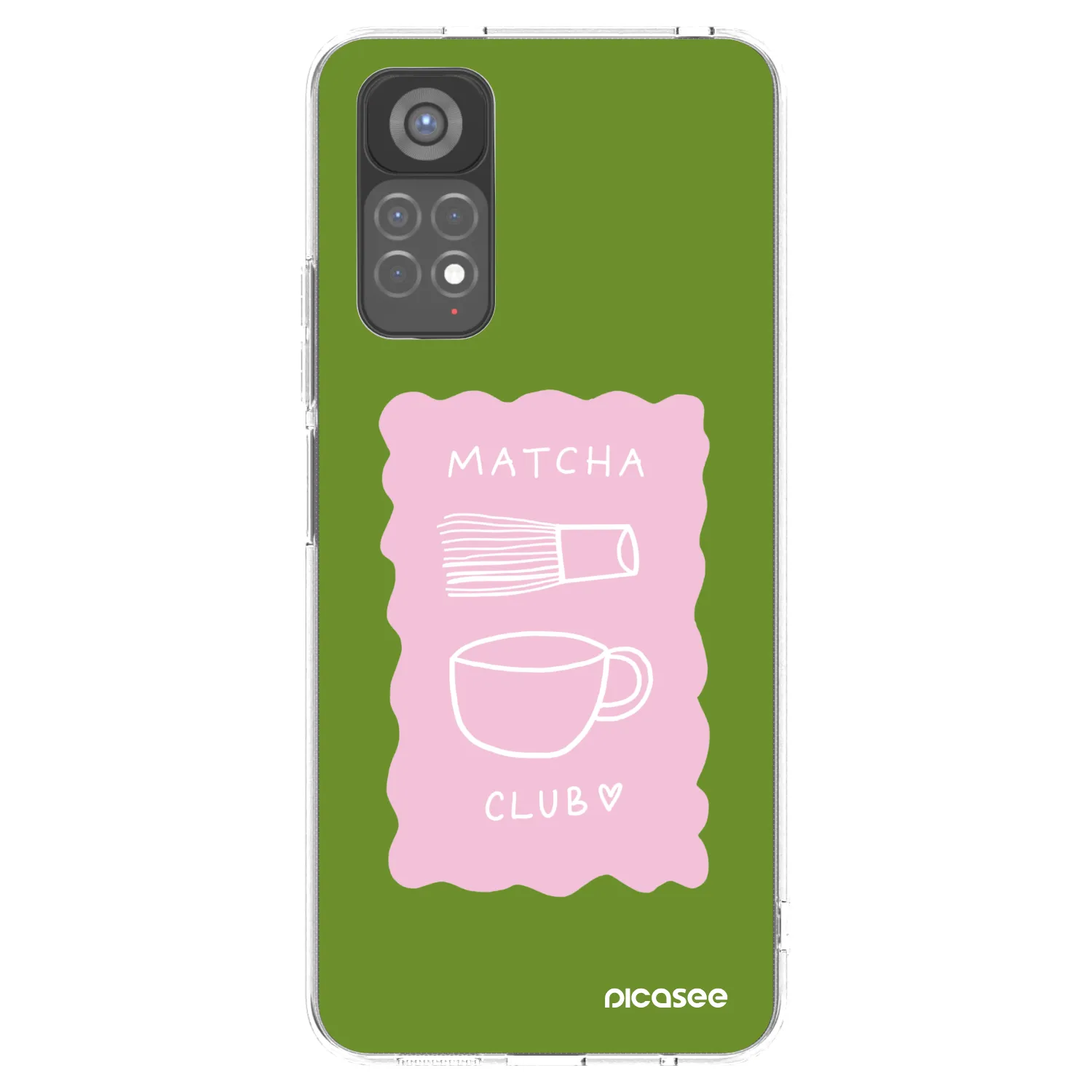 Picasee silikonový průhledný obal pro Xiaomi Redmi Note 11S 5G - Matcha club