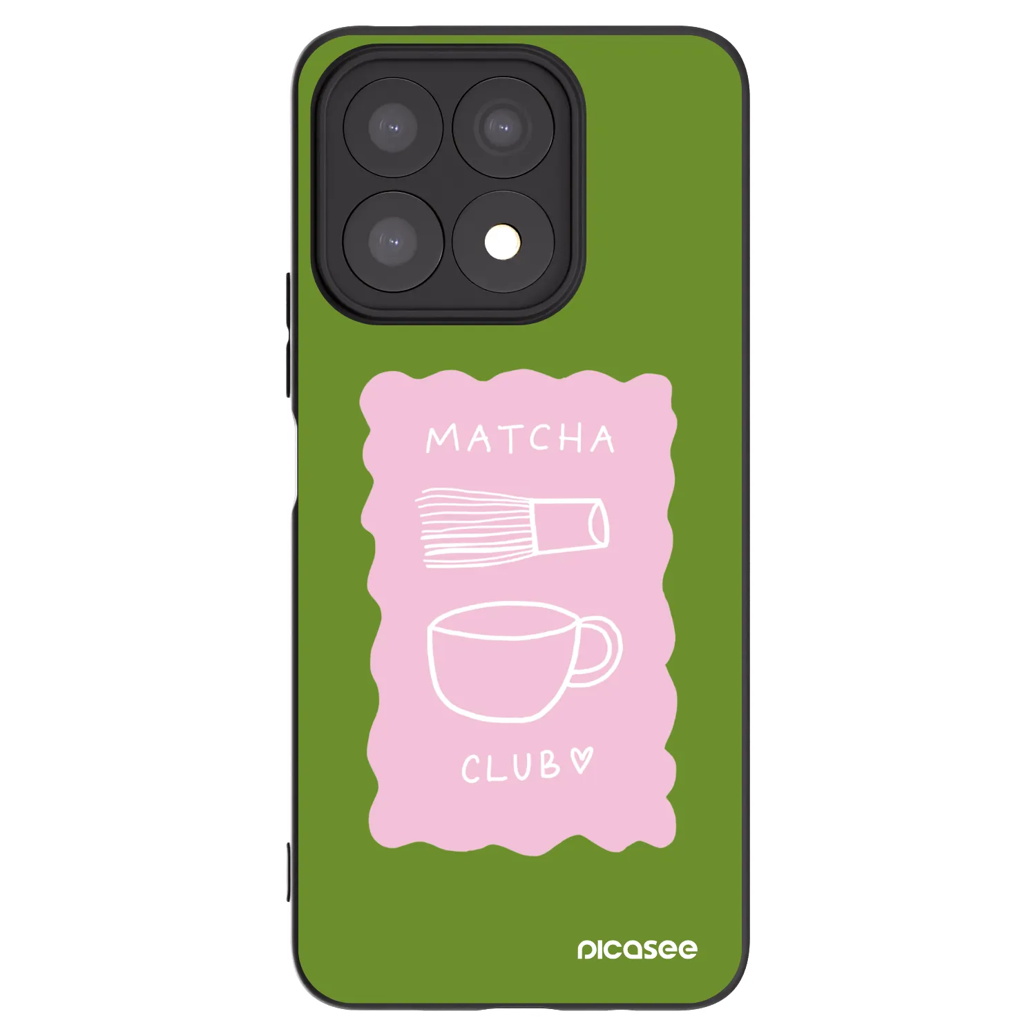 Picasee silikonový černý obal pro Honor X8a - Matcha club