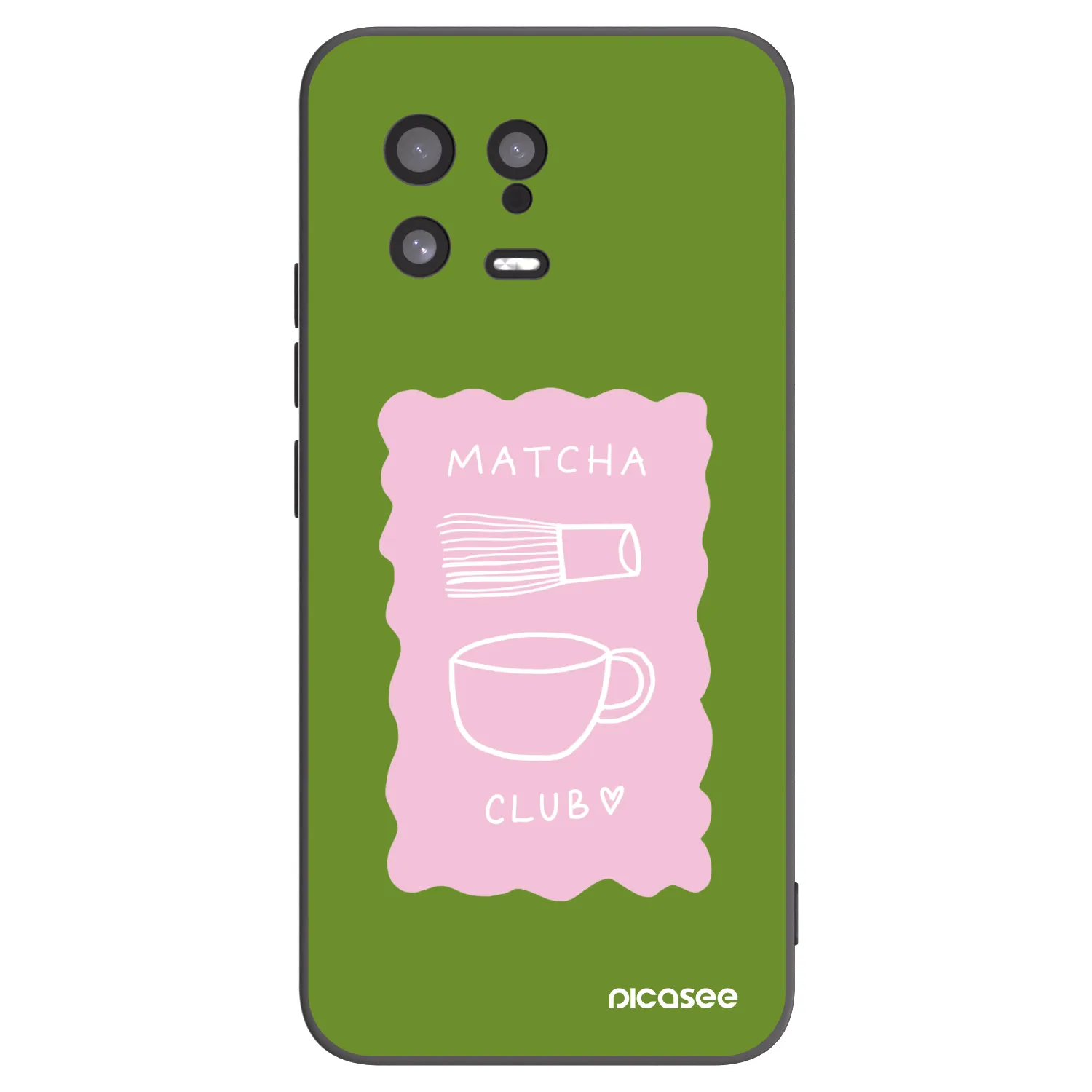 Picasee silikonový černý obal pro Xiaomi 13 - Matcha club