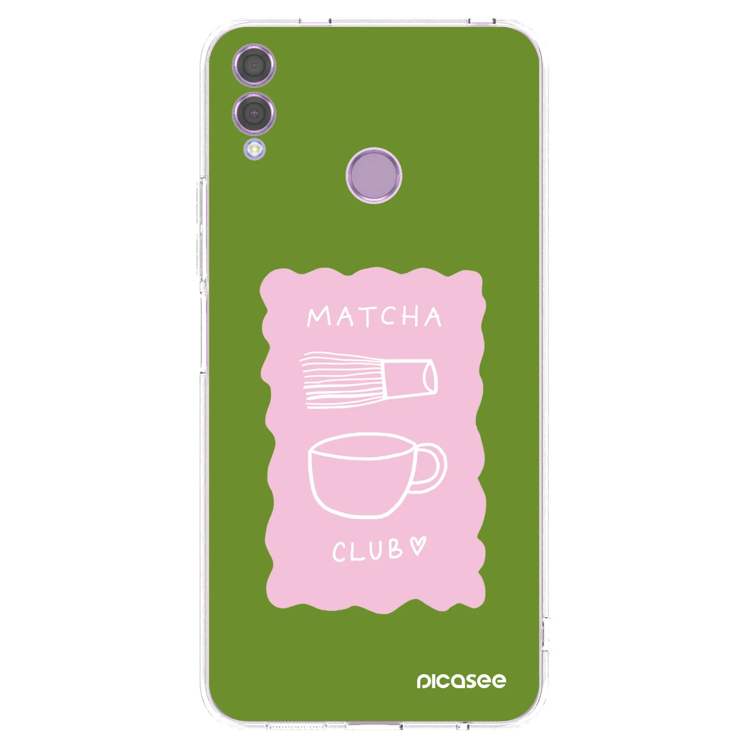 Picasee silikonový průhledný obal pro Honor 8X - Matcha club