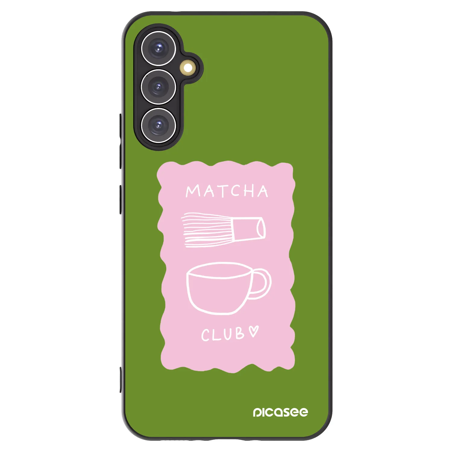 Picasee silikonový černý obal pro Samsung Galaxy A34 5G A346B - Matcha club