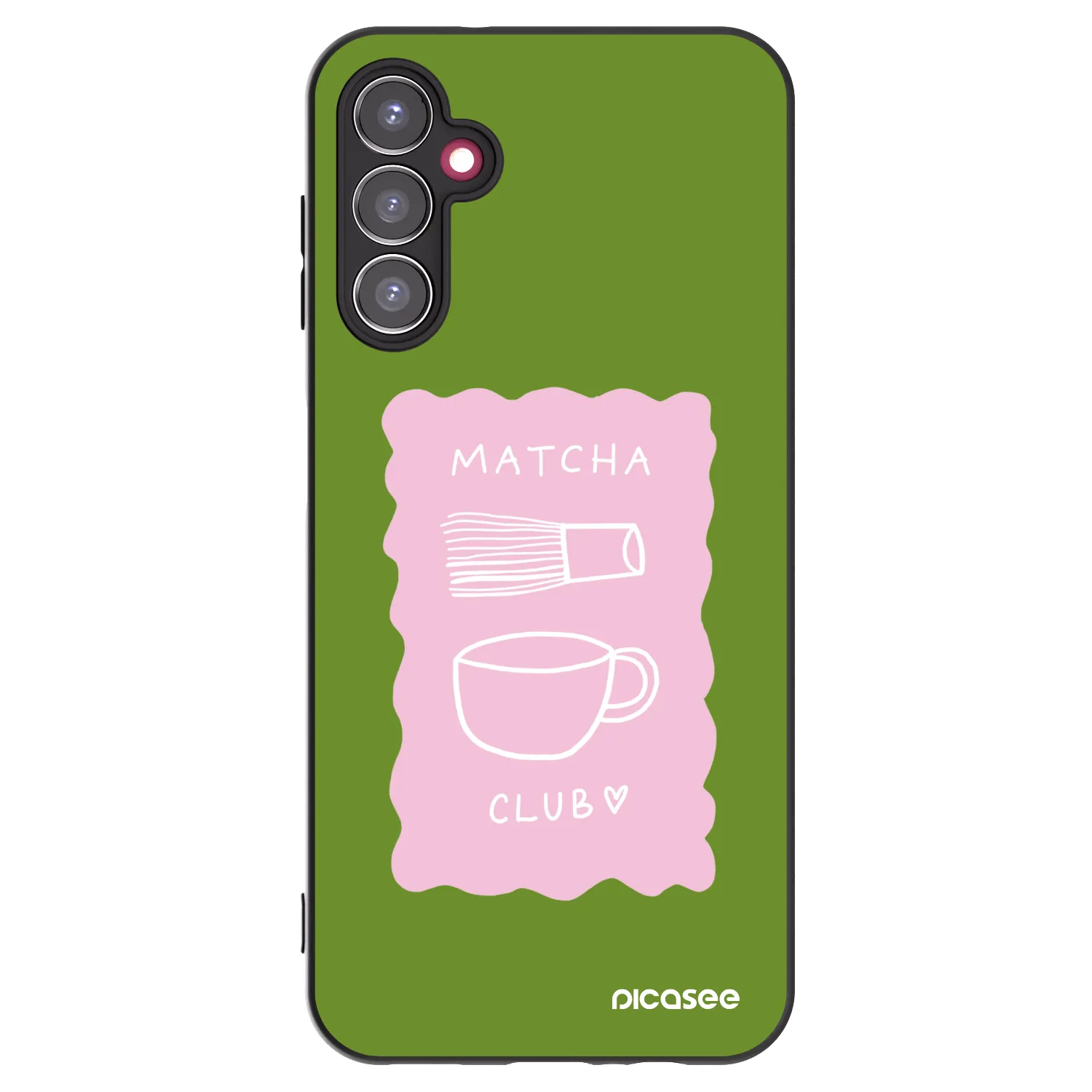Picasee silikonový černý obal pro Samsung Galaxy A14 4G A145R - Matcha club
