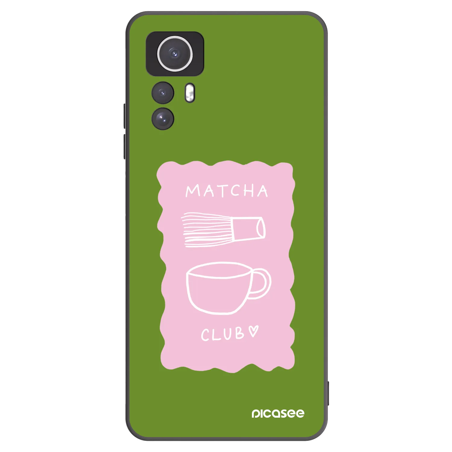 Picasee silikonový černý obal pro Xiaomi Redmi Note 12S - Matcha club
