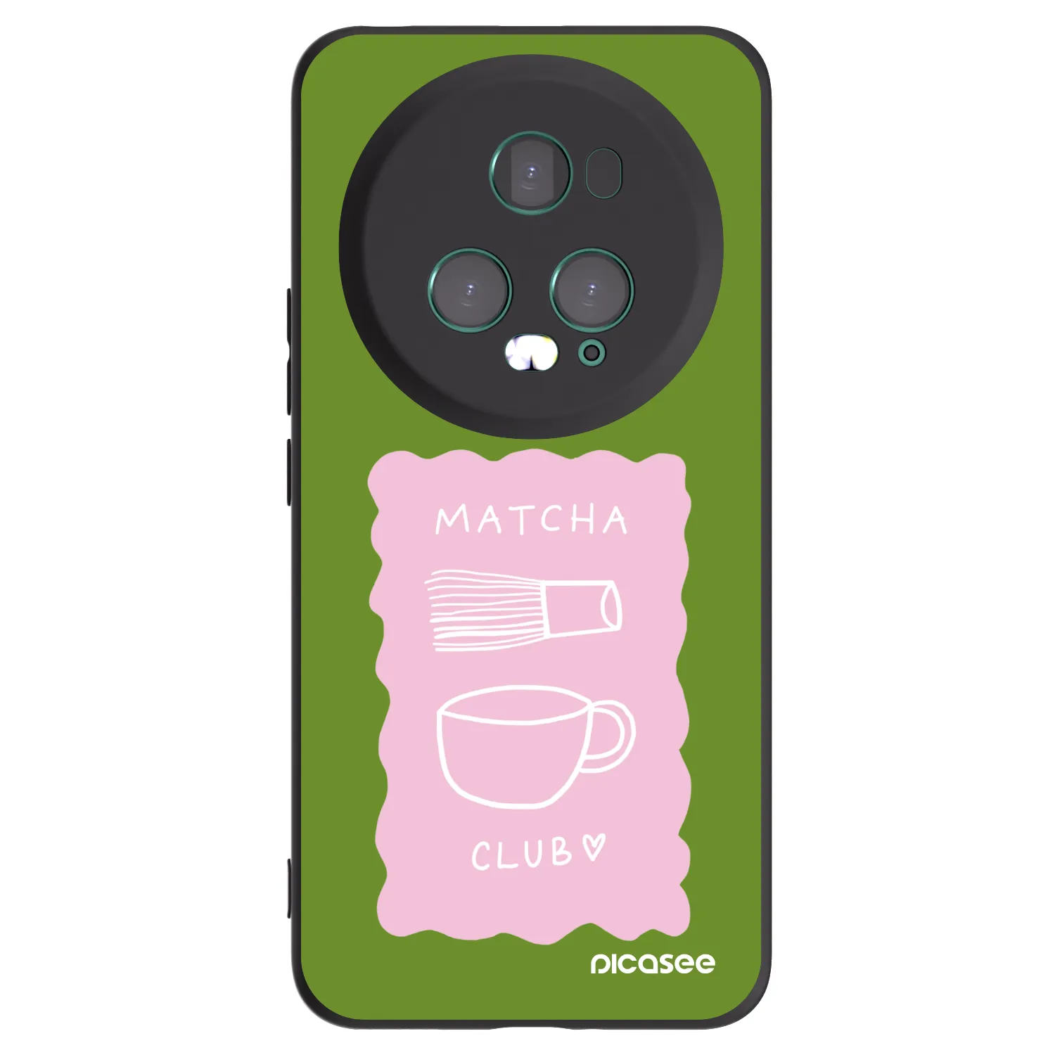 Picasee silikonový černý obal pro Honor Magic5 Pro - Matcha club