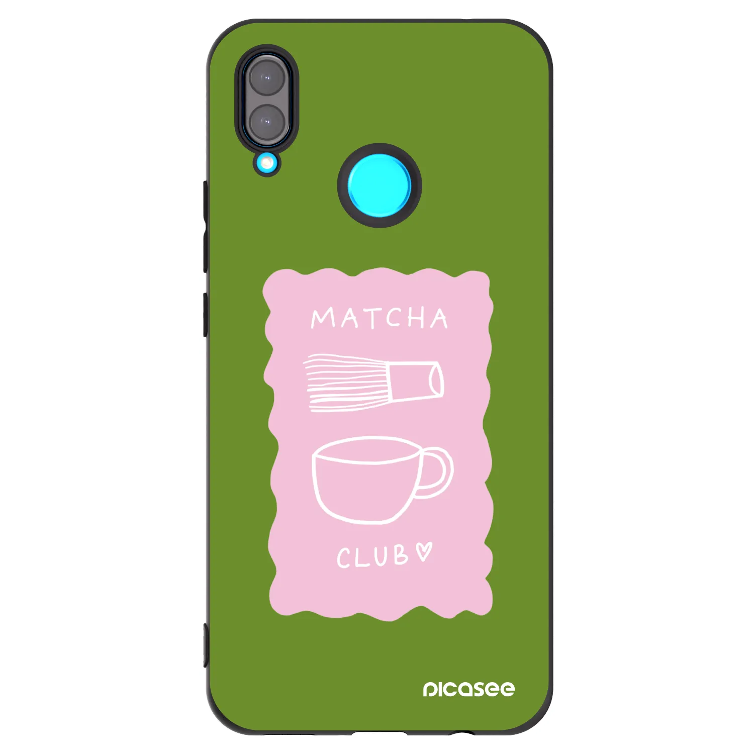 Picasee silikonový černý obal pro Huawei Nova 3 - Matcha club