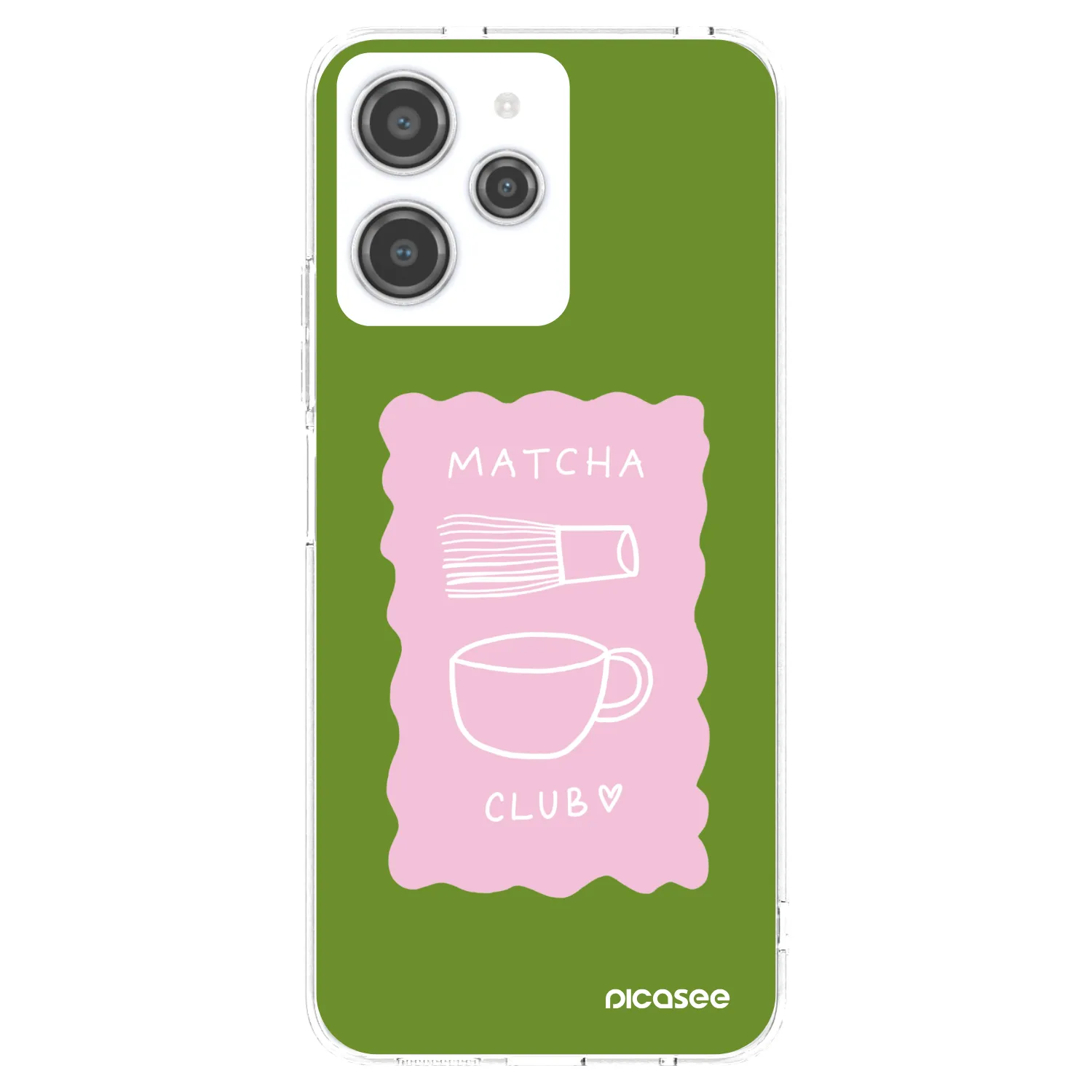 Picasee silikonový průhledný obal pro Xiaomi Redmi 12 4G - Matcha club