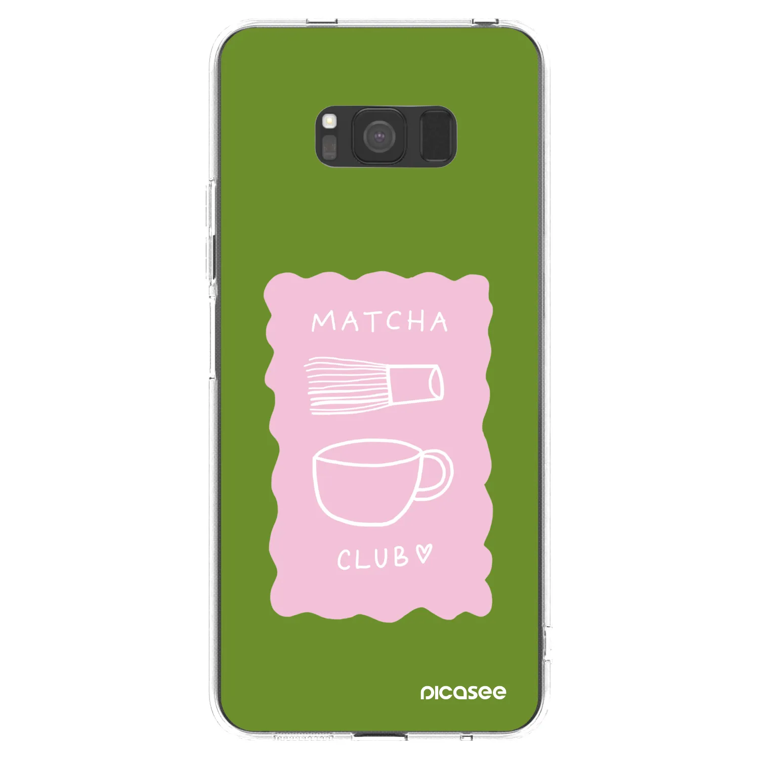Picasee silikonový průhledný obal pro Samsung Galaxy S8 G950F - Matcha club