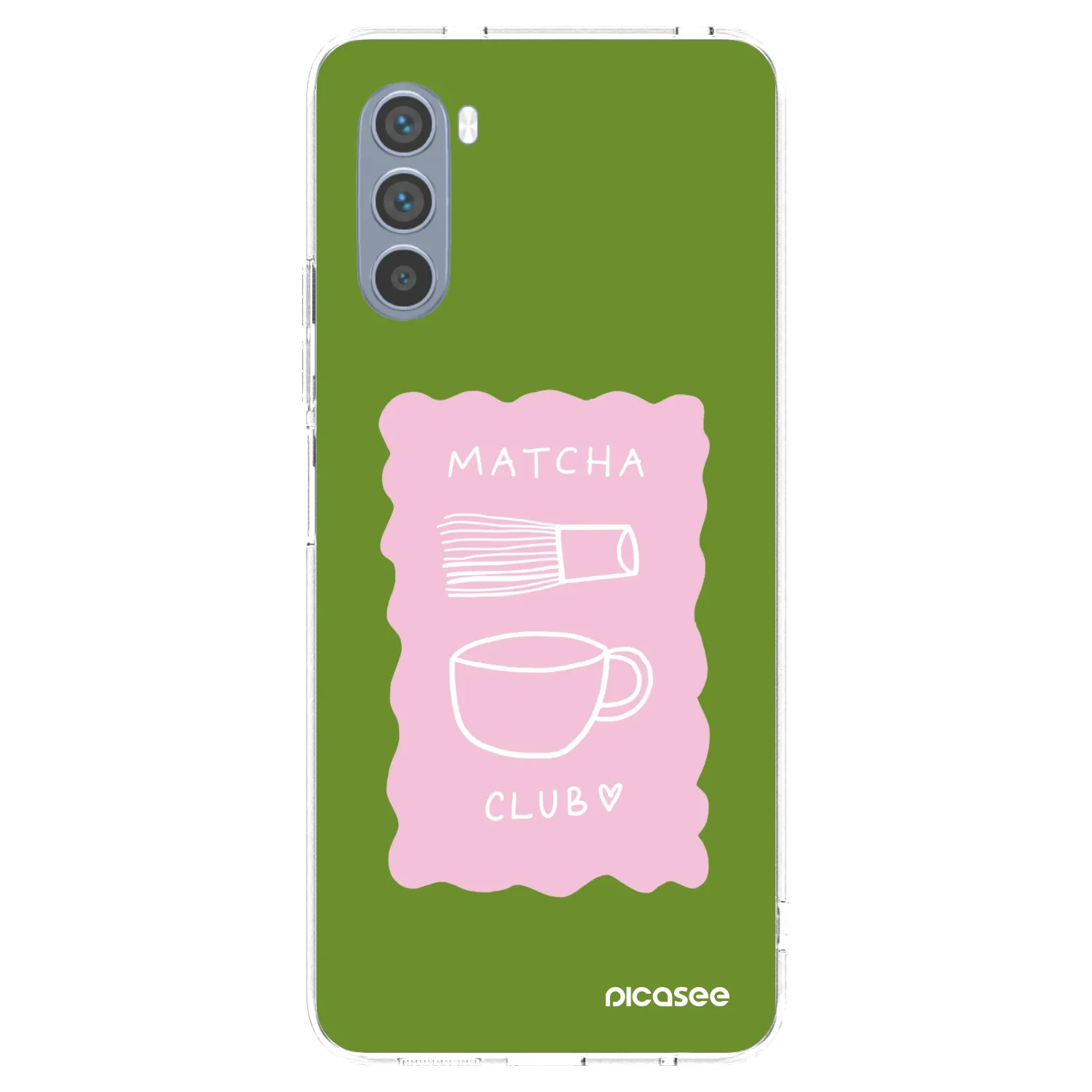 Picasee silikonový průhledný obal pro Motorola Moto G62 - Matcha club