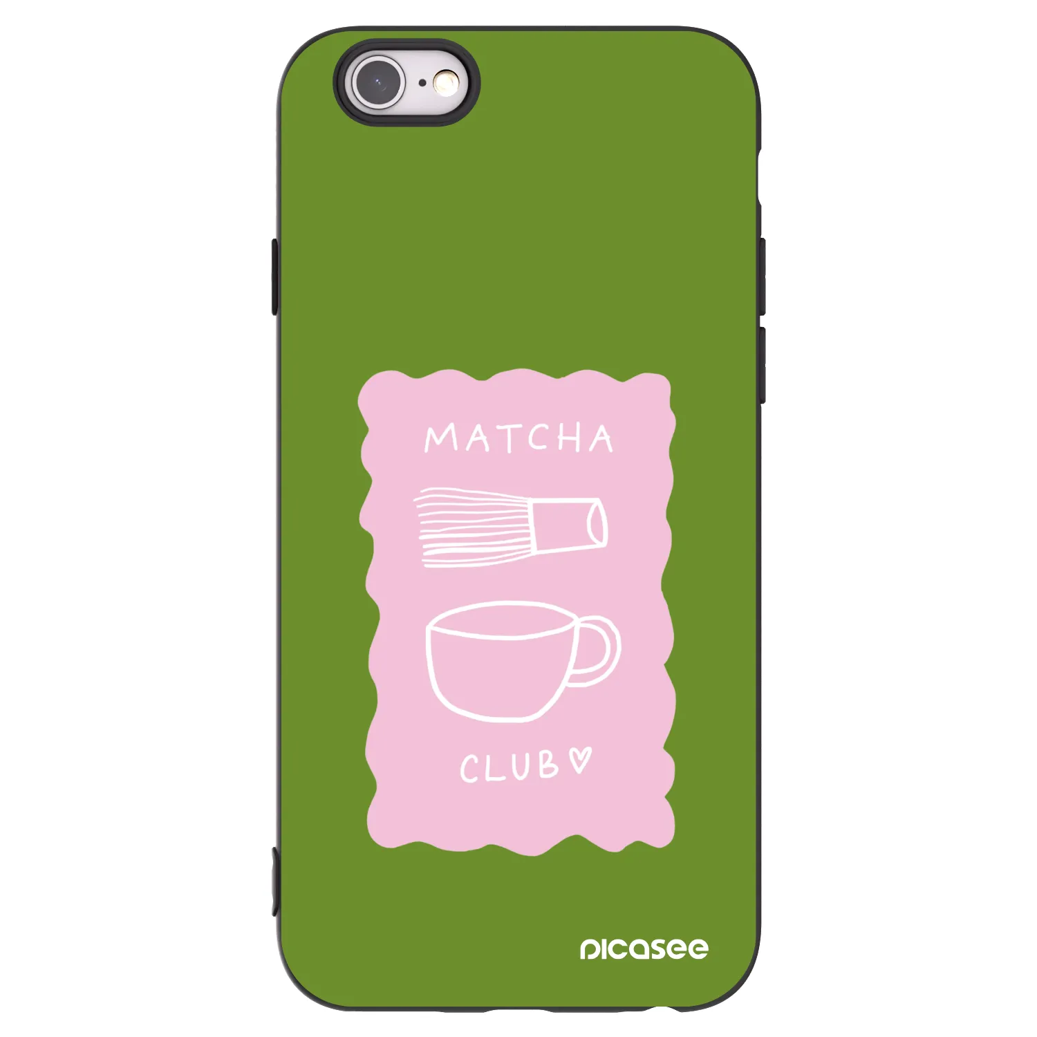 Picasee silikonový černý obal pro Apple iPhone 6/6S - Matcha club