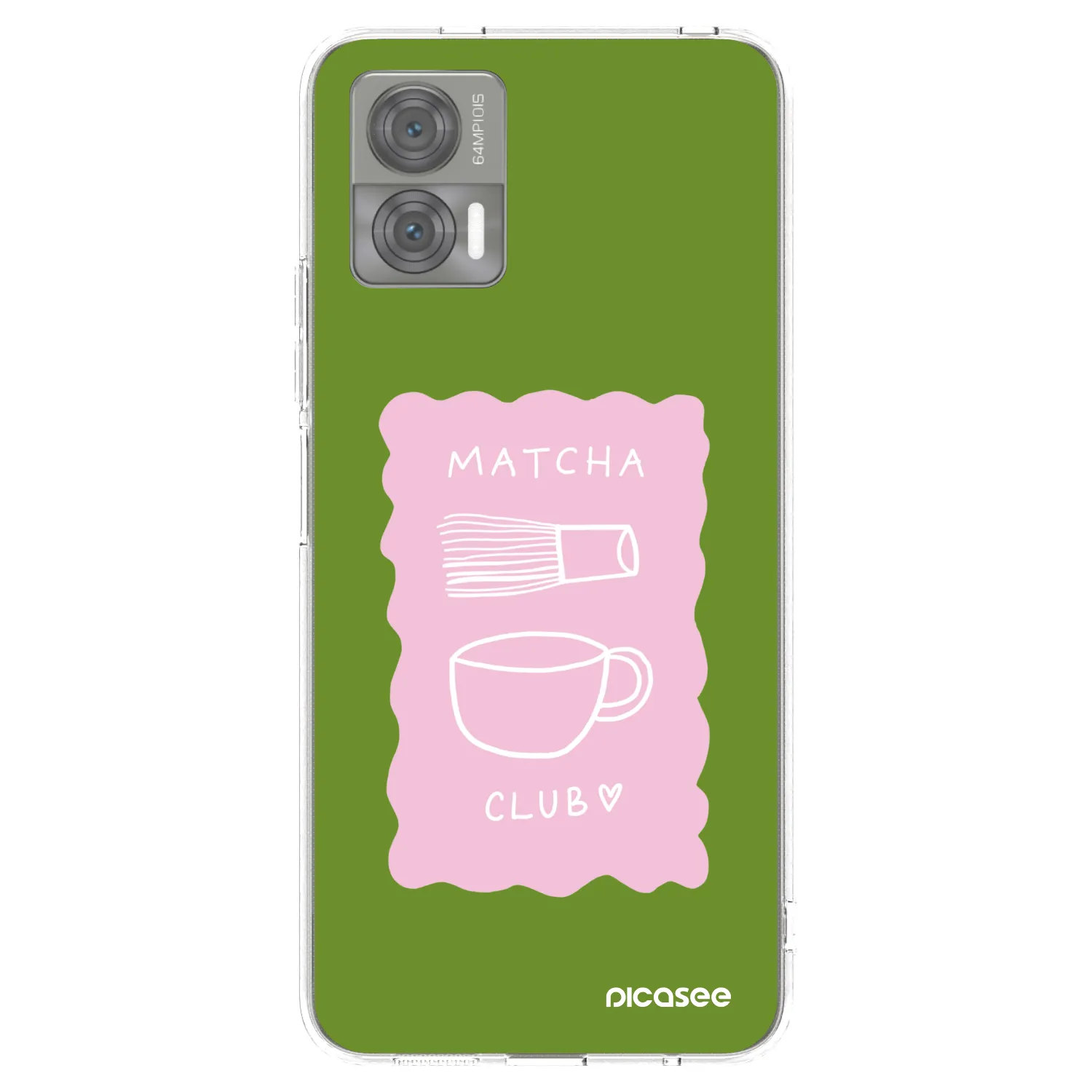 Picasee silikonový průhledný obal pro Motorola Edge 30 Neo - Matcha club