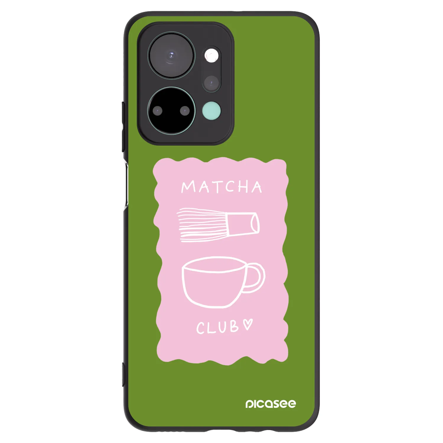 Picasee silikonový černý obal pro Honor X7a - Matcha club