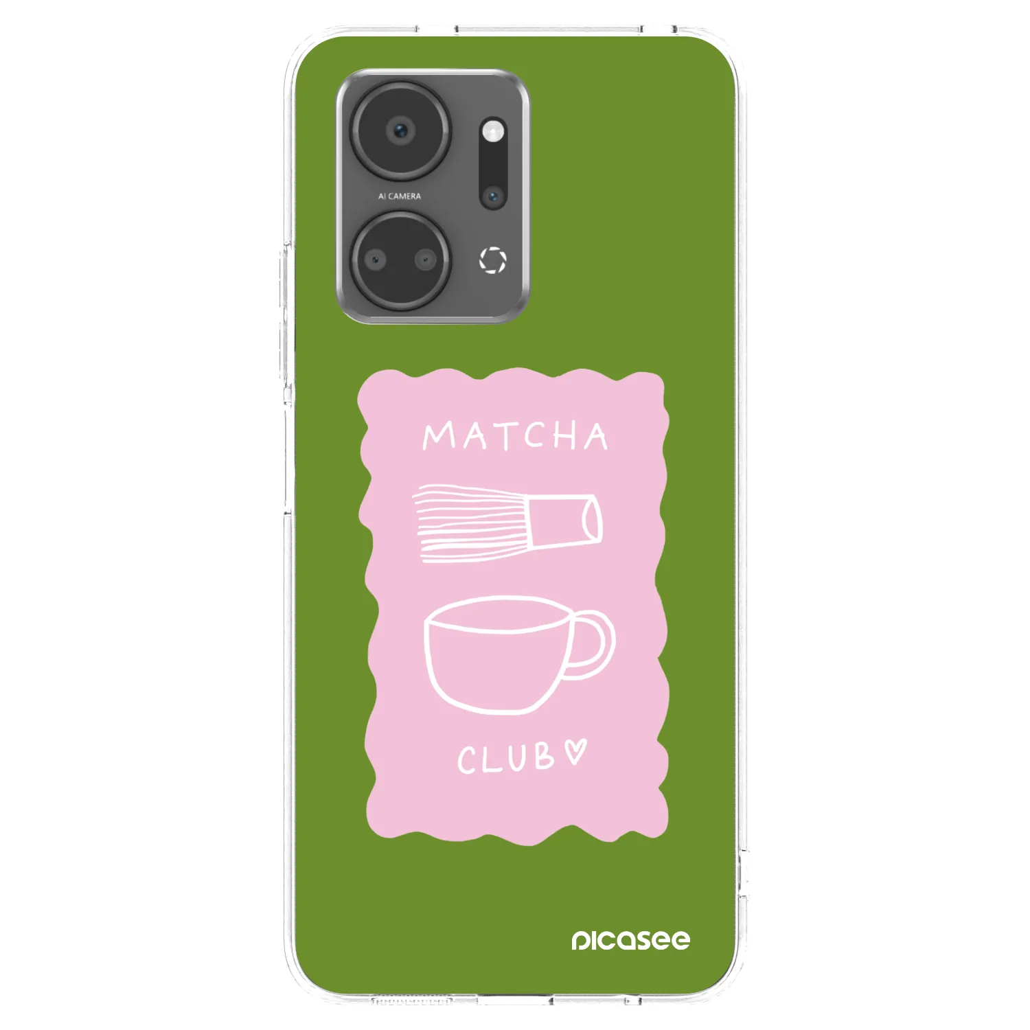 Picasee silikonový průhledný obal pro Honor X7a - Matcha club