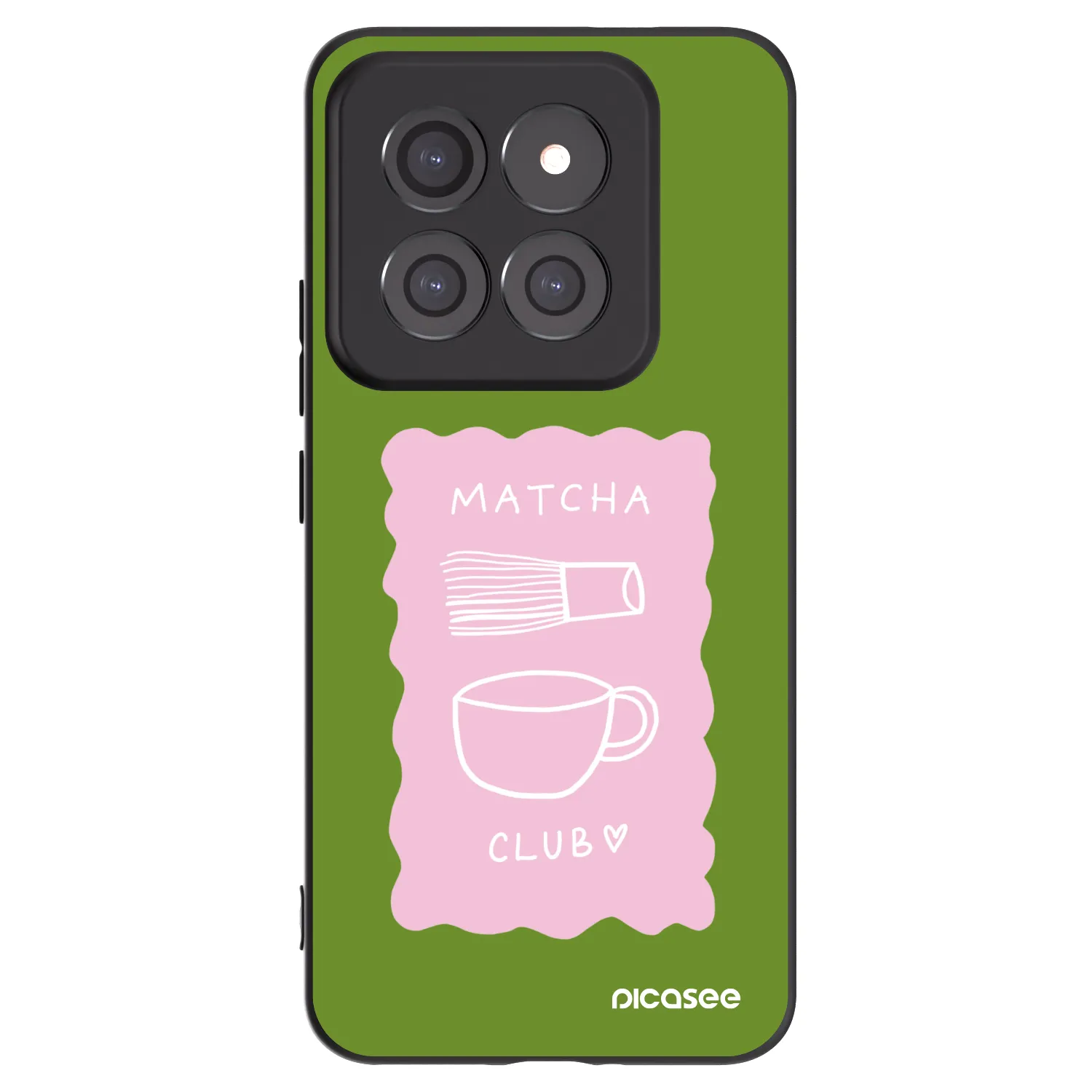 Picasee silikonový černý obal pro Xiaomi 14 Pro - Matcha club