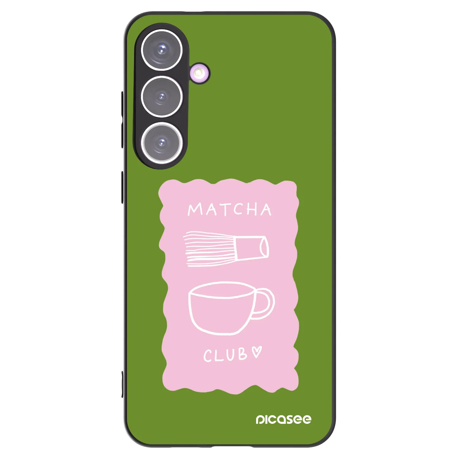 Picasee silikonový černý obal pro Samsung Galaxy S24+ S926B 5G - Matcha club