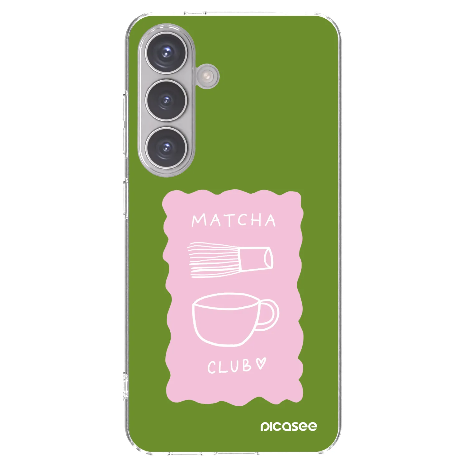 Picasee silikonový průhledný obal pro Samsung Galaxy S24 S921B 5G - Matcha club