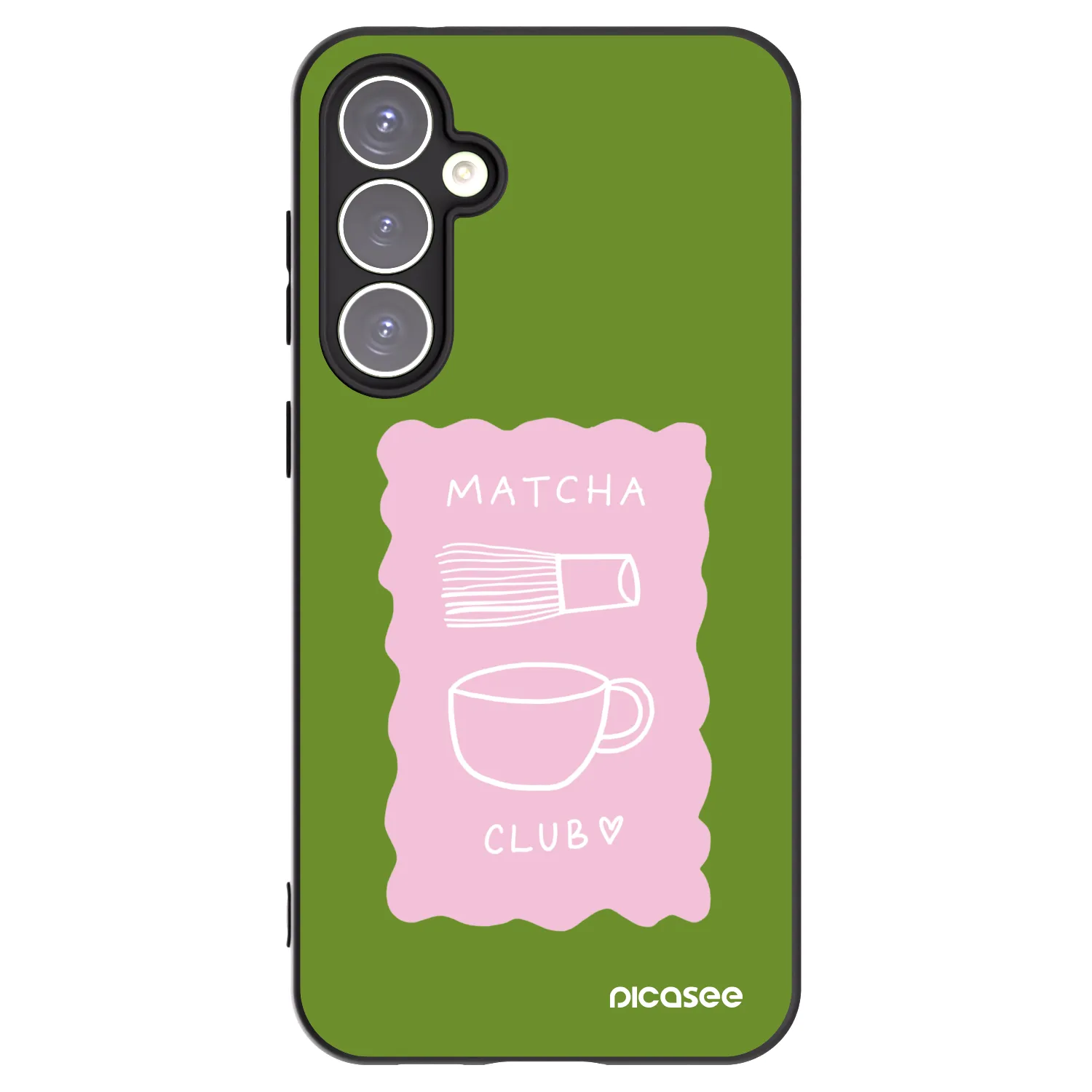 Picasee silikonový černý obal pro Samsung Galaxy S23 FE S711B - Matcha club