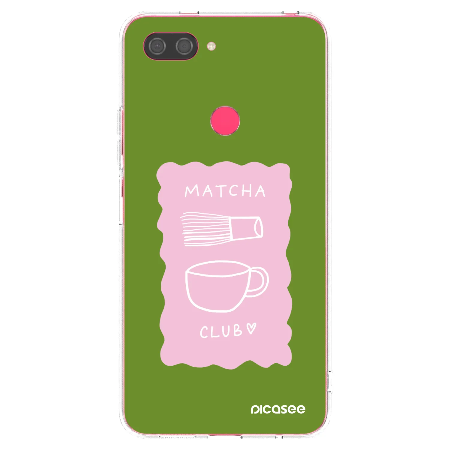 Picasee silikonový průhledný obal pro Xiaomi Mi 8 Lite - Matcha club