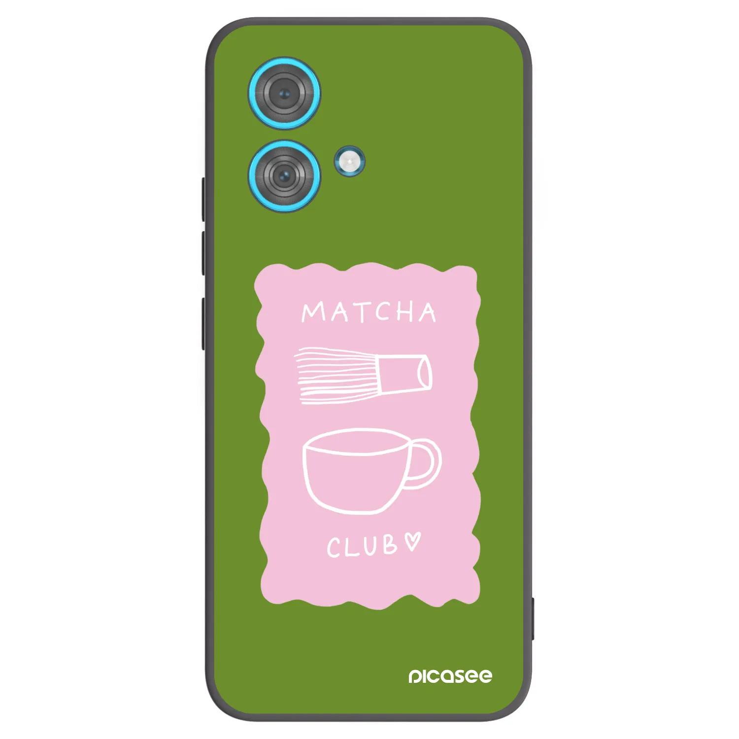 Picasee silikonový černý obal pro Motorola Edge 40 Neo - Matcha club