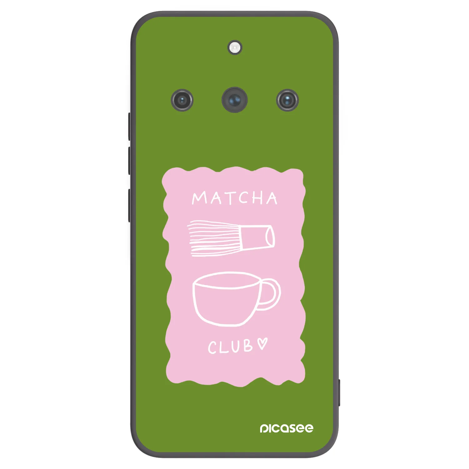 Picasee silikonový černý obal pro Realme 11 Pro+ - Matcha club