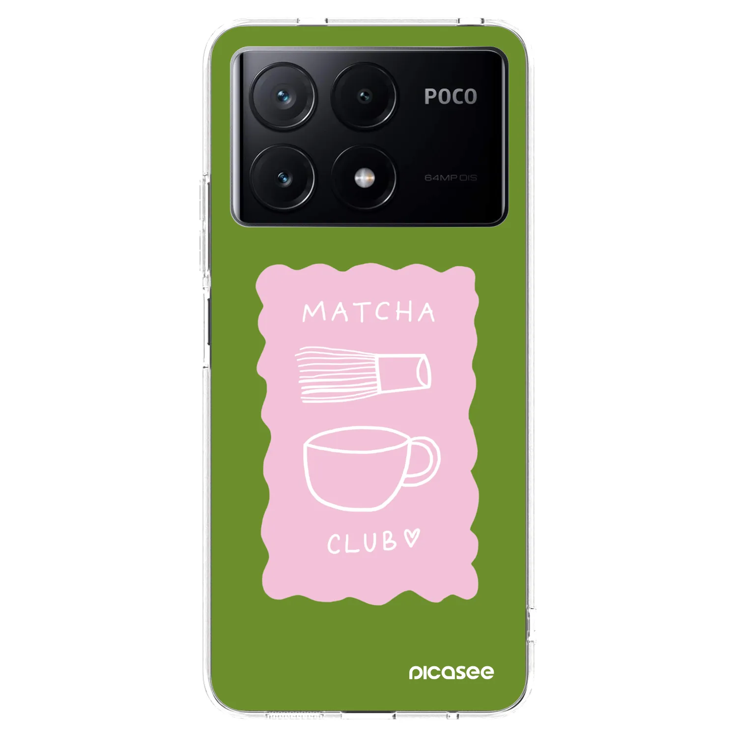 Picasee silikonový průhledný obal pro Xiaomi Poco X6 Pro - Matcha club