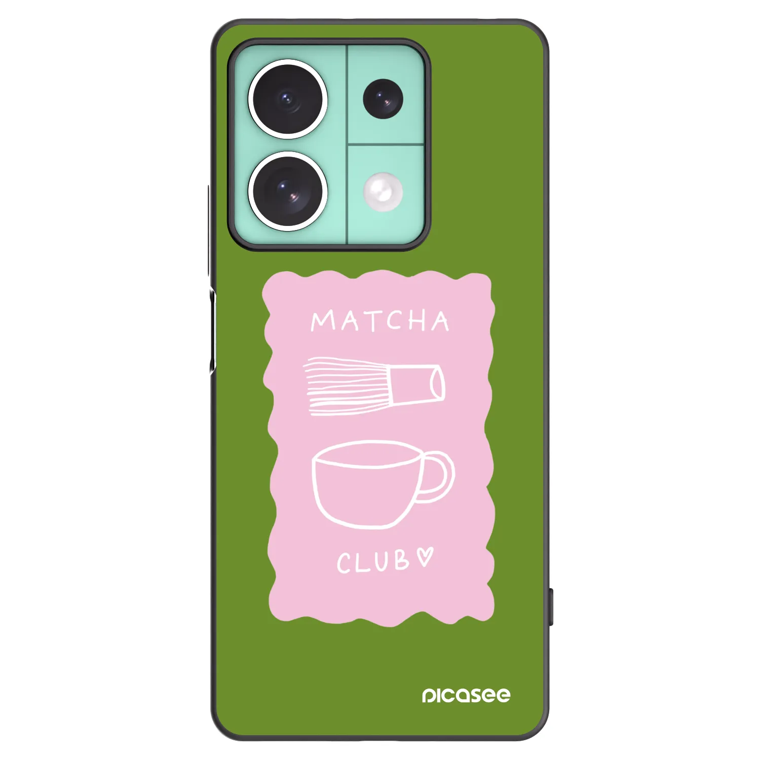 Picasee silikonový černý obal pro Xiaomi Redmi Note 13 5G - Matcha club