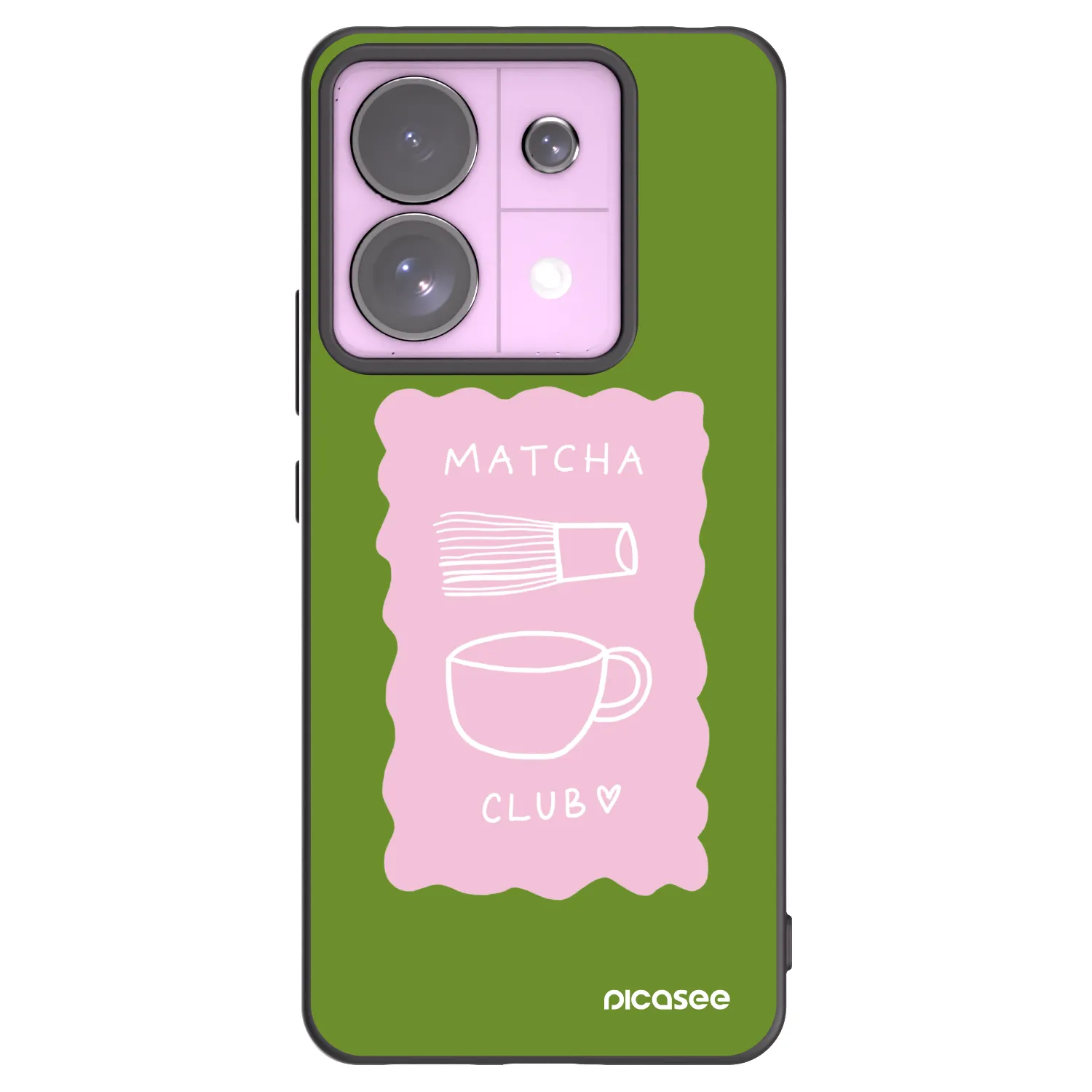 Picasee silikonový černý obal pro Xiaomi Redmi Note 13 Pro 5G - Matcha club