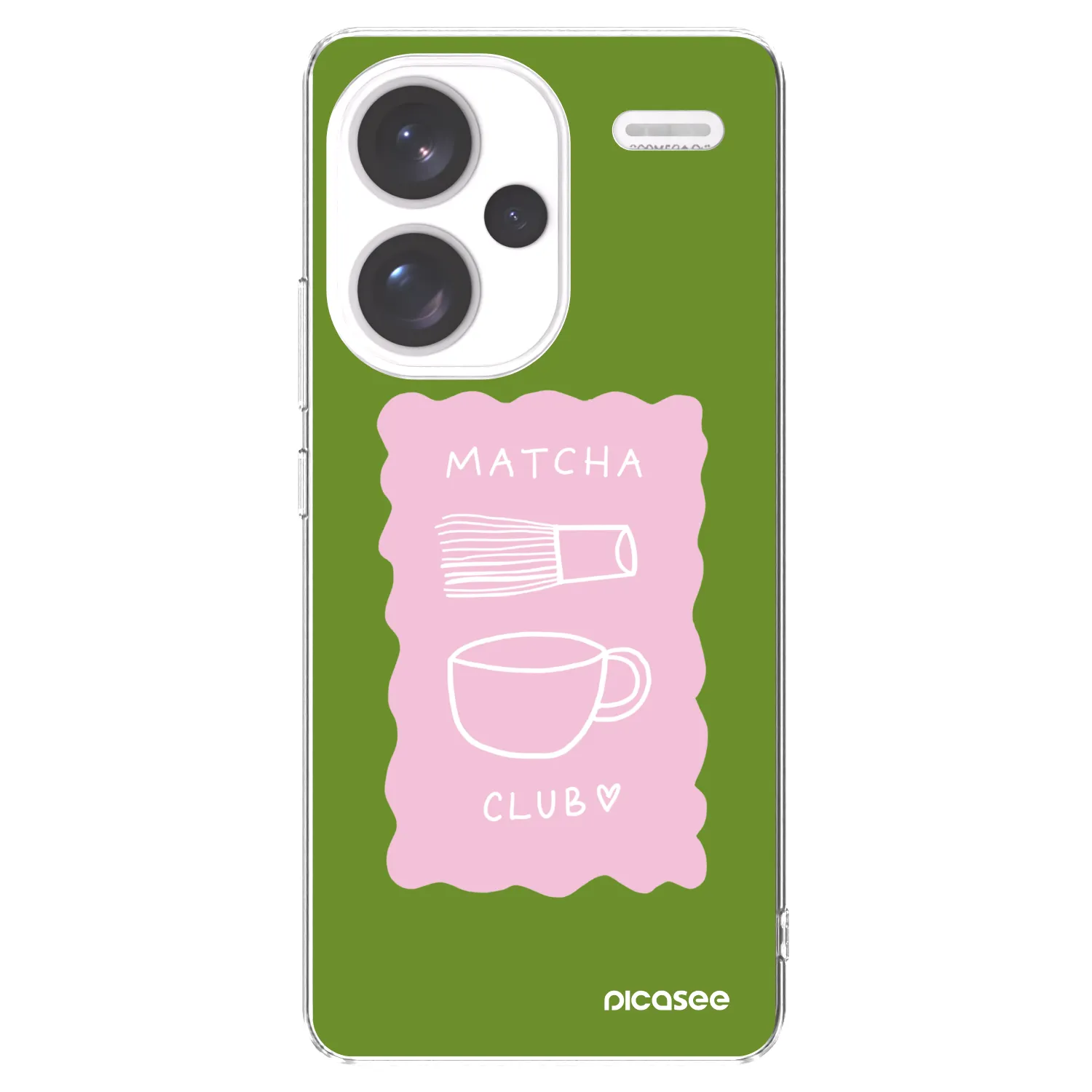 Picasee silikonový průhledný obal pro Xiaomi Redmi Note 13 Pro+ 5G - Matcha club