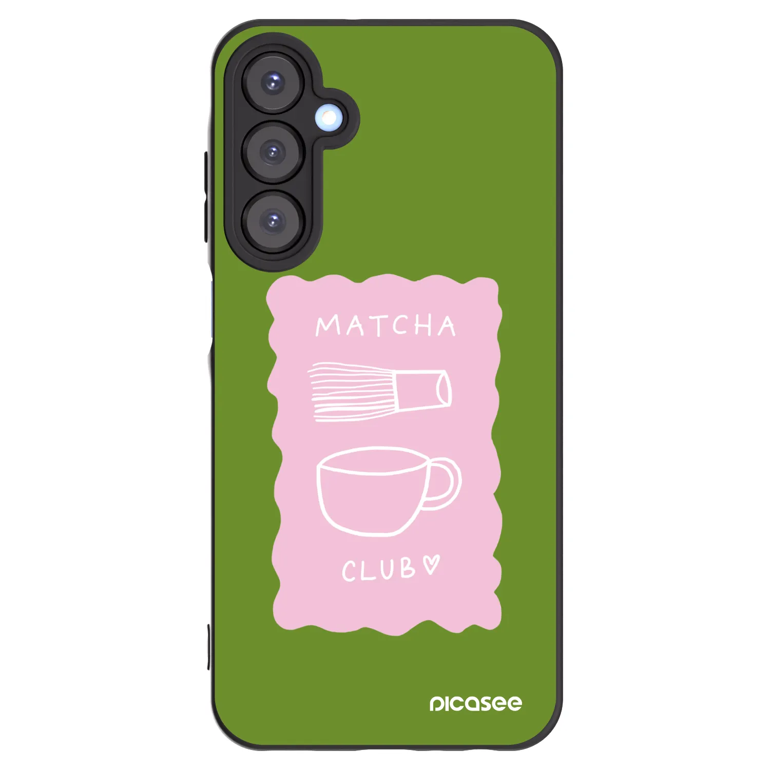 Picasee silikonový černý obal pro Samsung Galaxy A25 A256B 5G - Matcha club