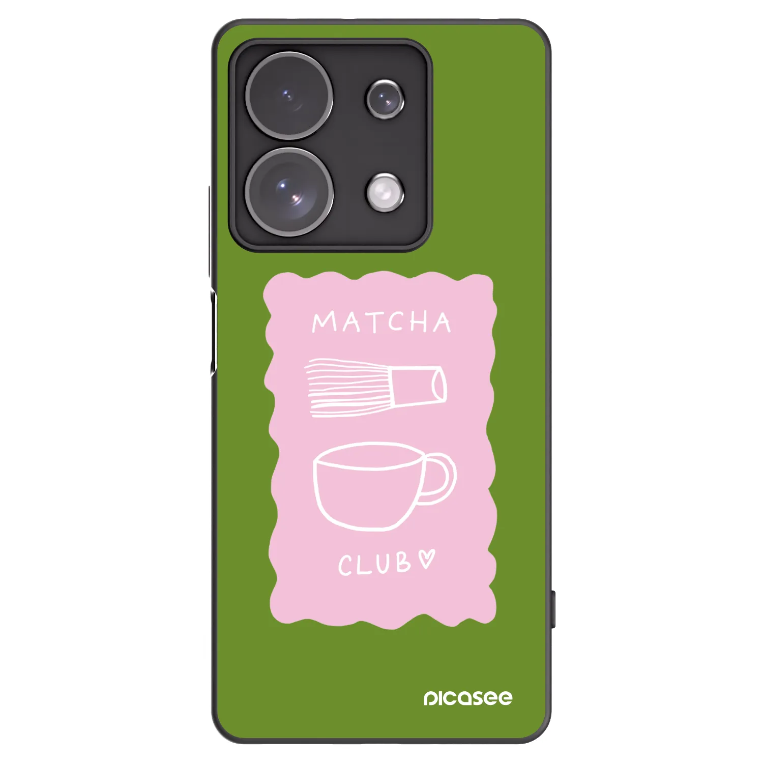 Picasee silikonový černý obal pro Xiaomi Redmi Note 13 Pro 4G - Matcha club