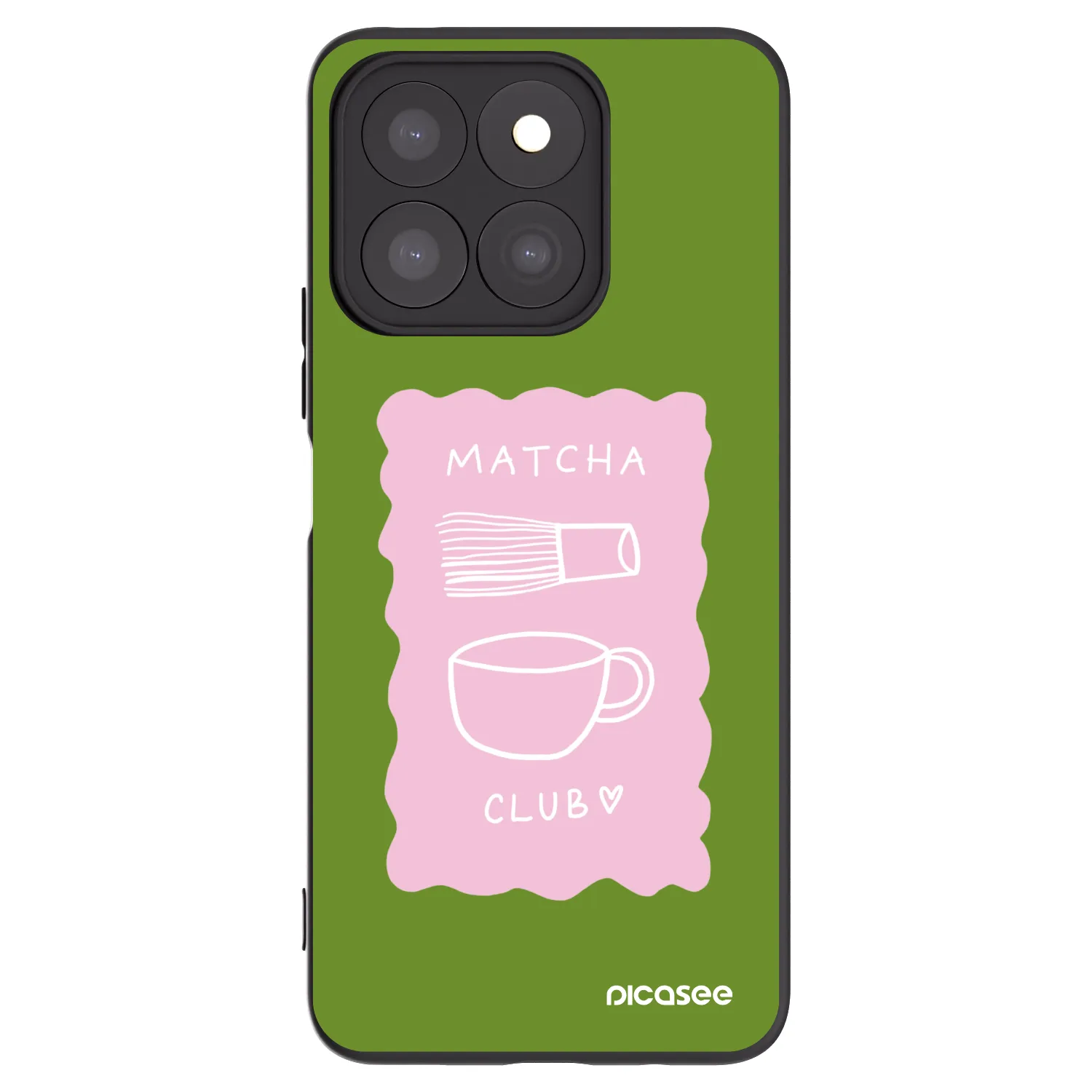 Picasee silikonový černý obal pro Honor X8b - Matcha club
