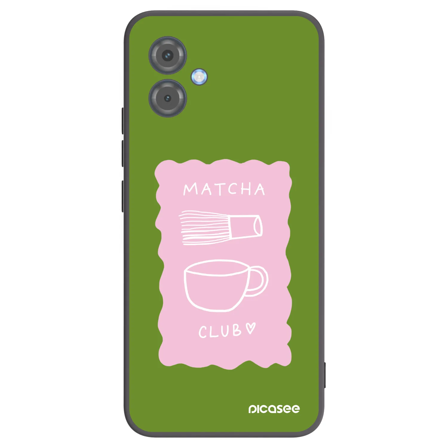 Picasee silikonový černý obal pro Motorola Moto G14 - Matcha club