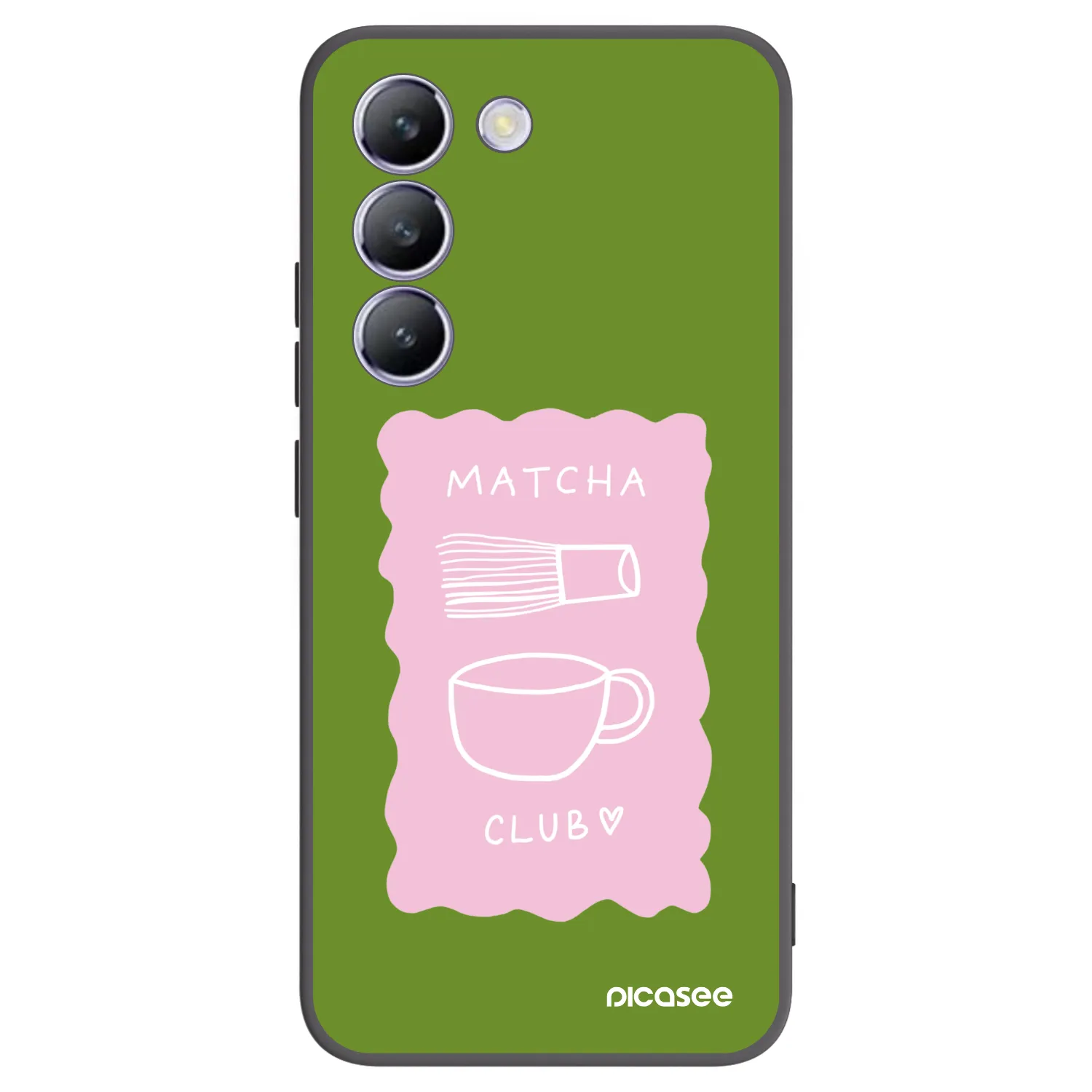 Picasee silikonový černý obal pro Vivo V40 SE 5G - Matcha club