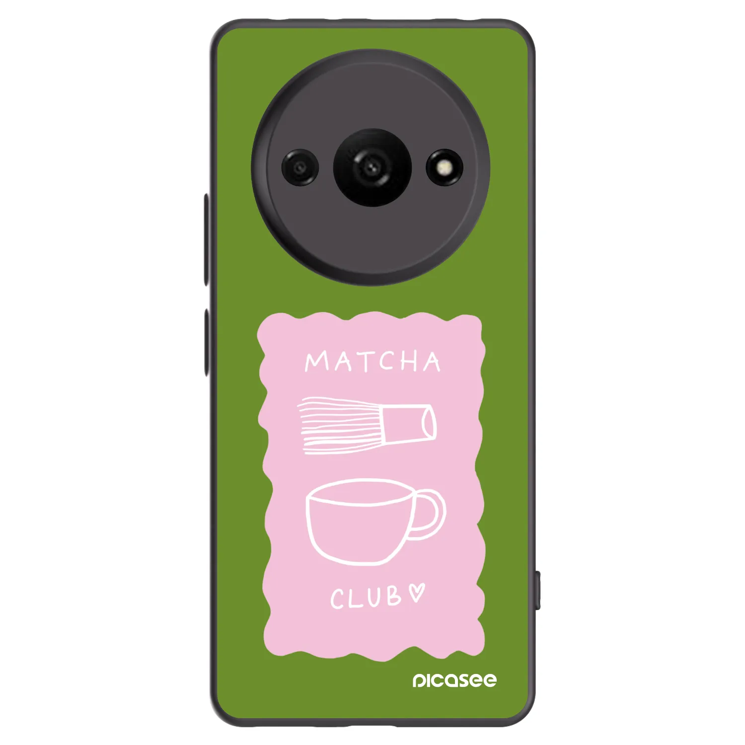 Picasee silikonový černý obal pro Xiaomi Redmi A3 - Matcha club