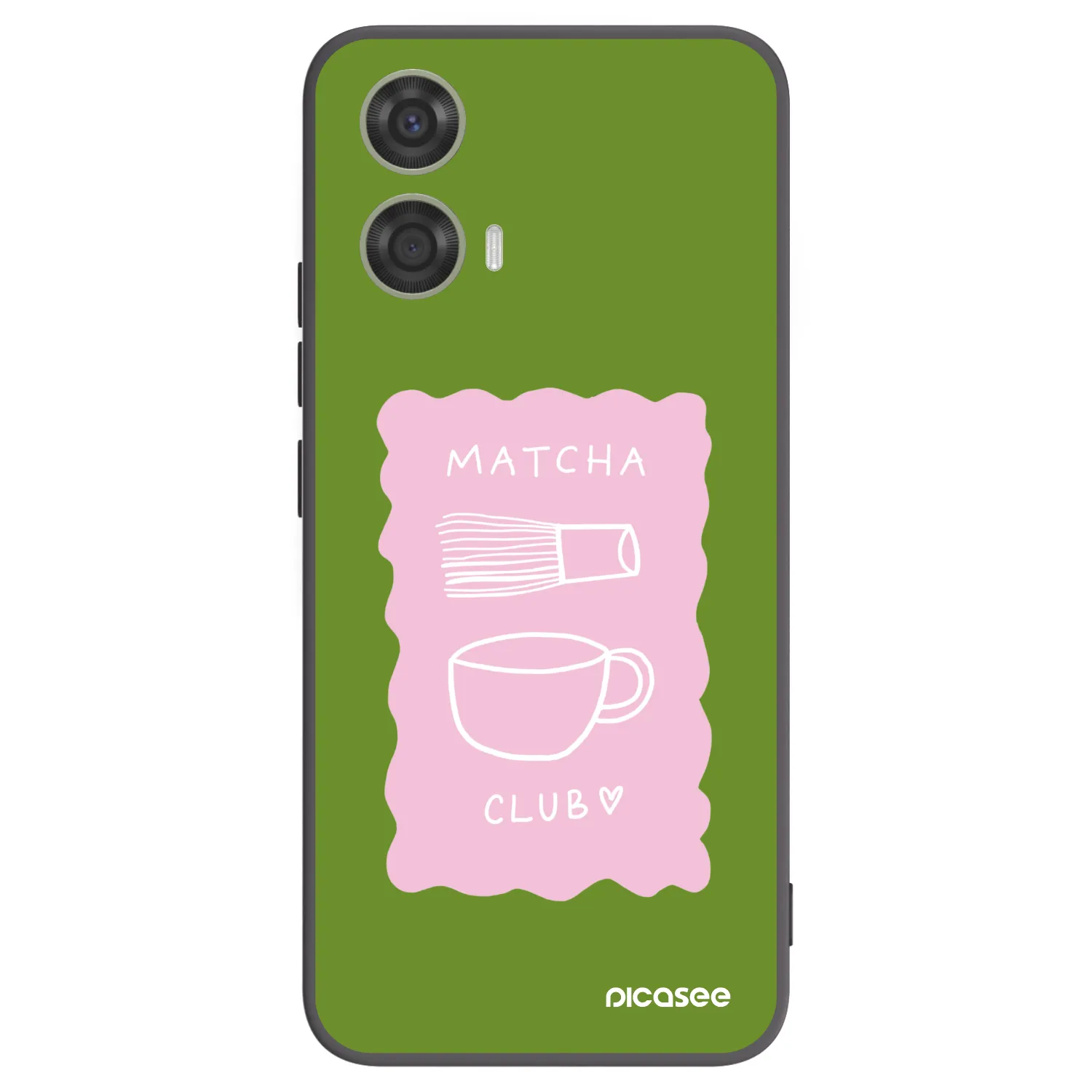 Picasee silikonový černý obal pro Motorola Moto G24 - Matcha club