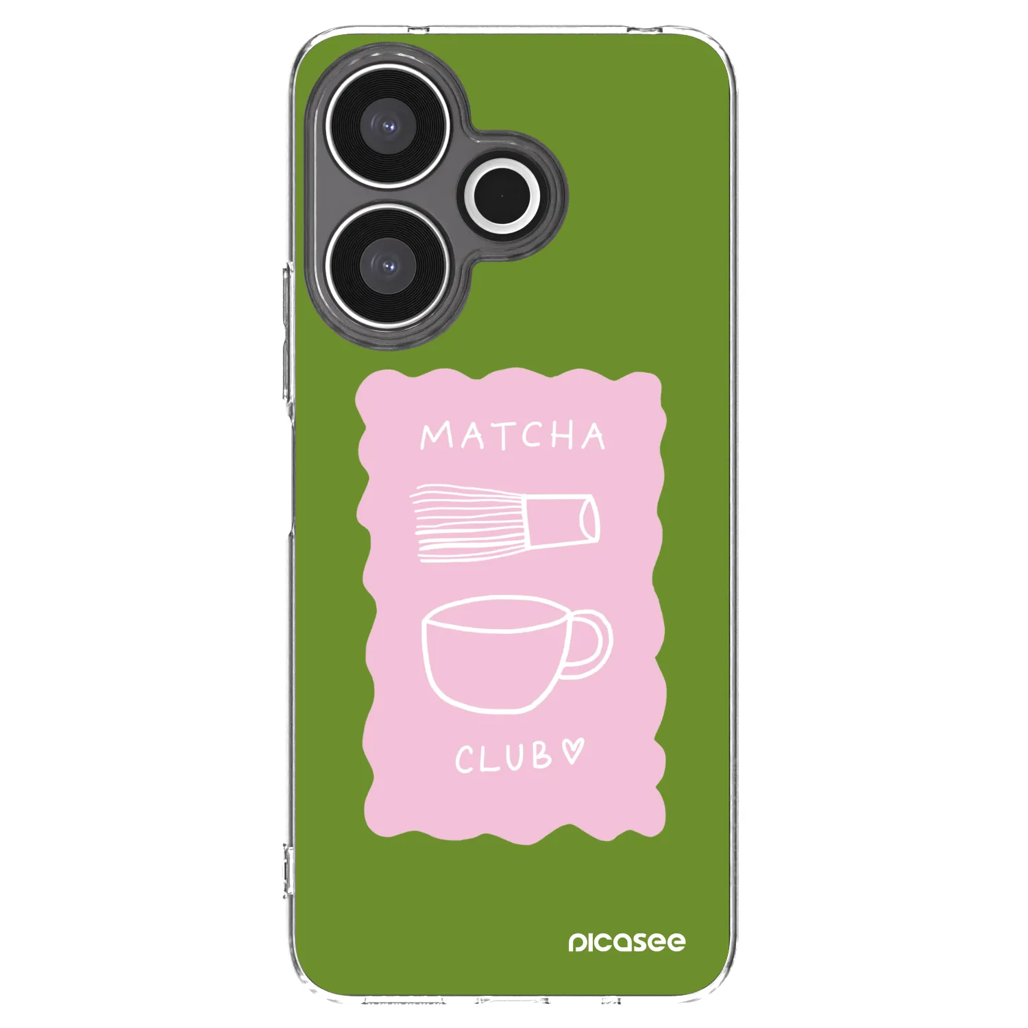 Picasee silikonový průhledný obal pro Xiaomi Redmi 13 4G - Matcha club