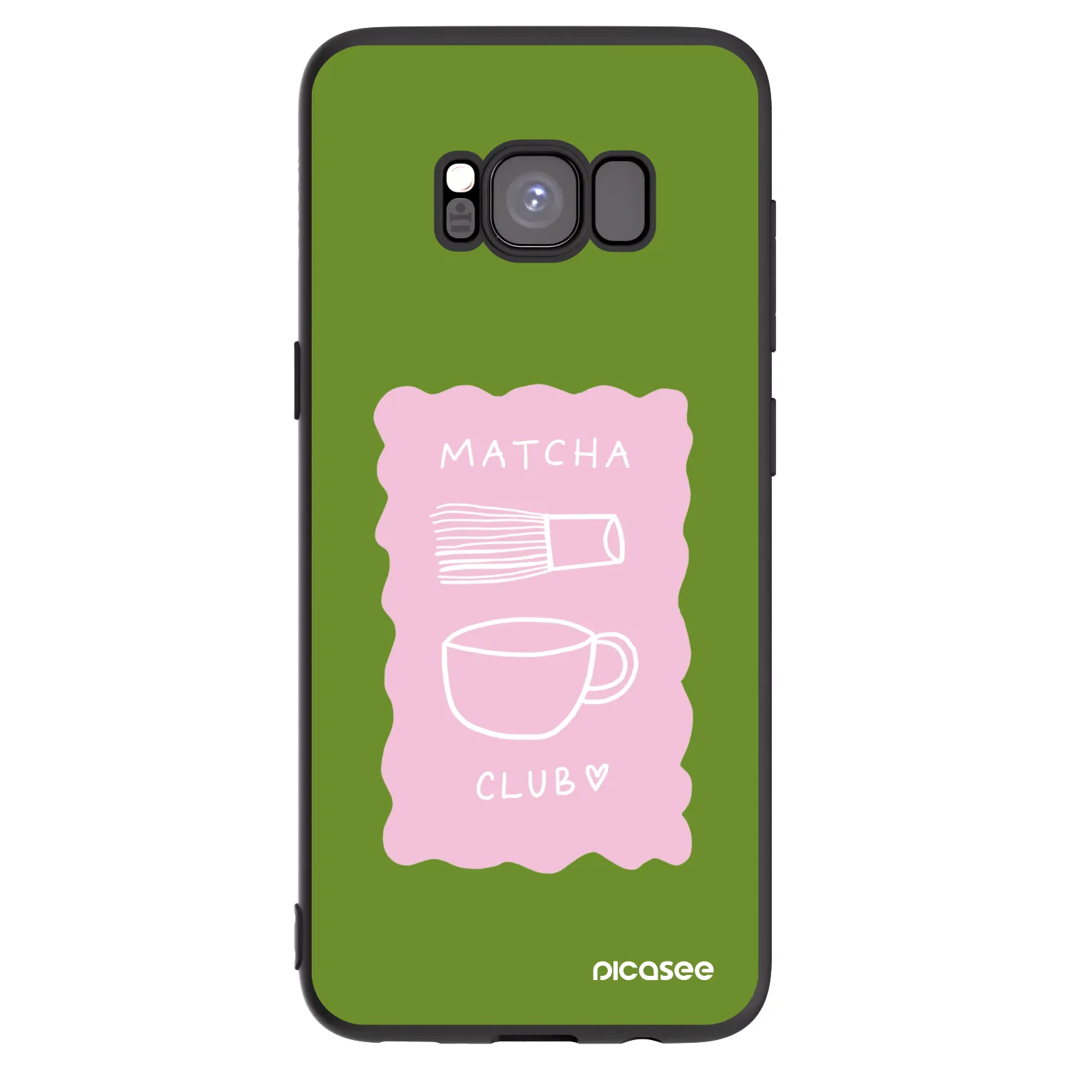 Picasee silikonový černý obal pro Samsung Galaxy S8 G950F - Matcha club