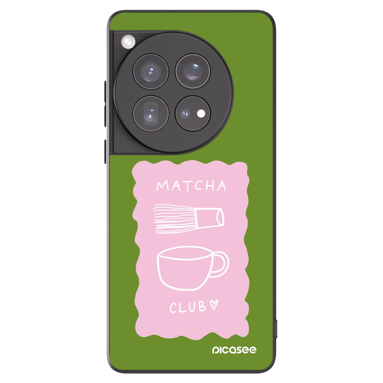 Picasee silikonový černý obal pro OnePlus 12 5G - Matcha club