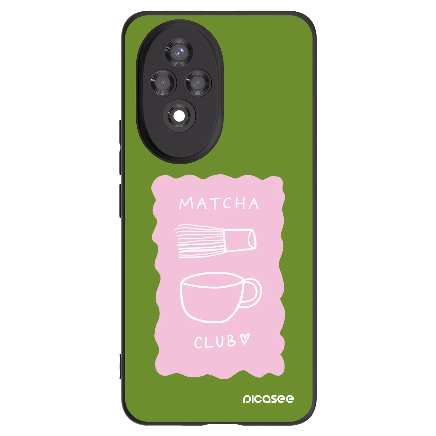 Picasee silikonový černý obal pro Honor 200 Pro 5G - Matcha club