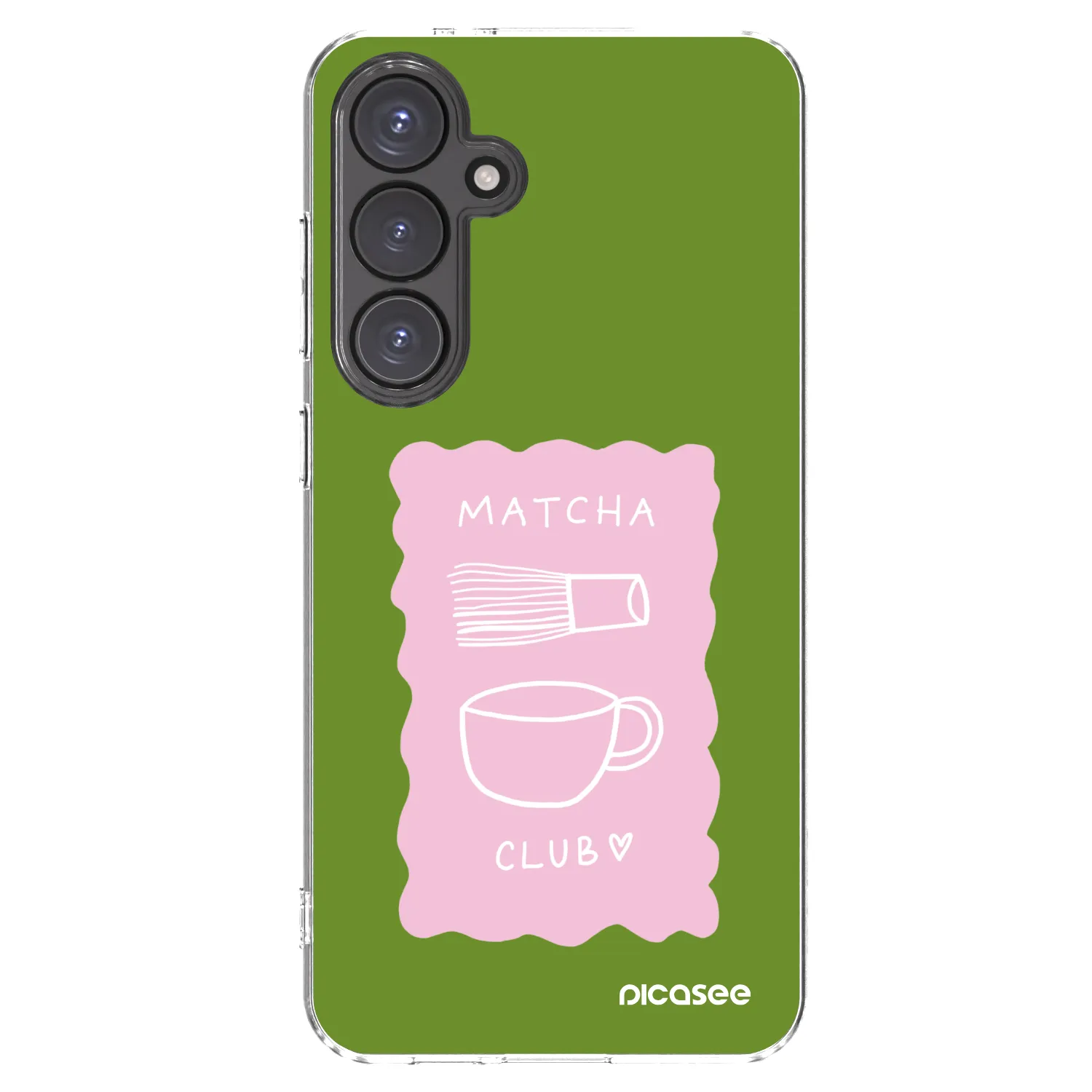 Picasee silikonový průhledný obal pro Samsung Galaxy S24 FE S721B - Matcha club
