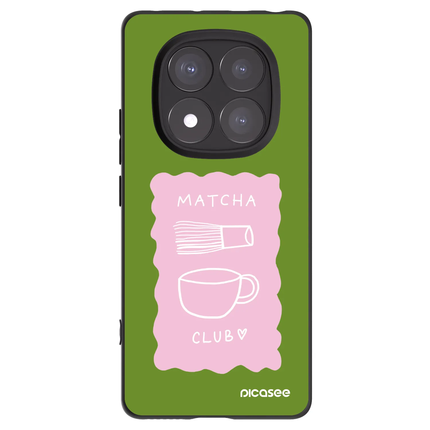 Picasee silikonový černý obal pro Xiaomi Redmi Note 14 Pro+ 5G - Matcha club