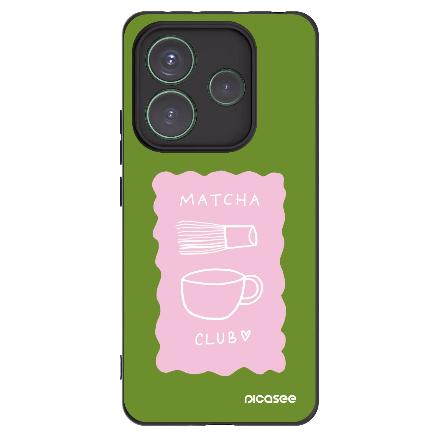 Picasee silikonový černý obal pro Xiaomi Redmi Note 14 5G - Matcha club