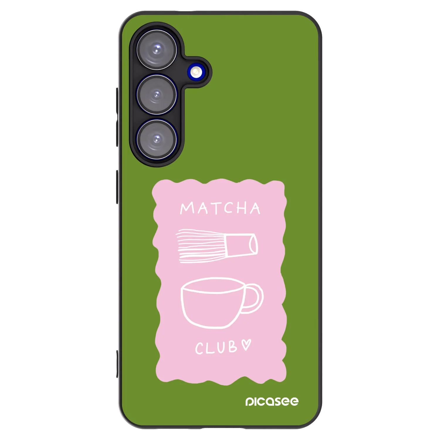 Picasee silikonový černý obal pro Samsung Galaxy S25 5G - Matcha club