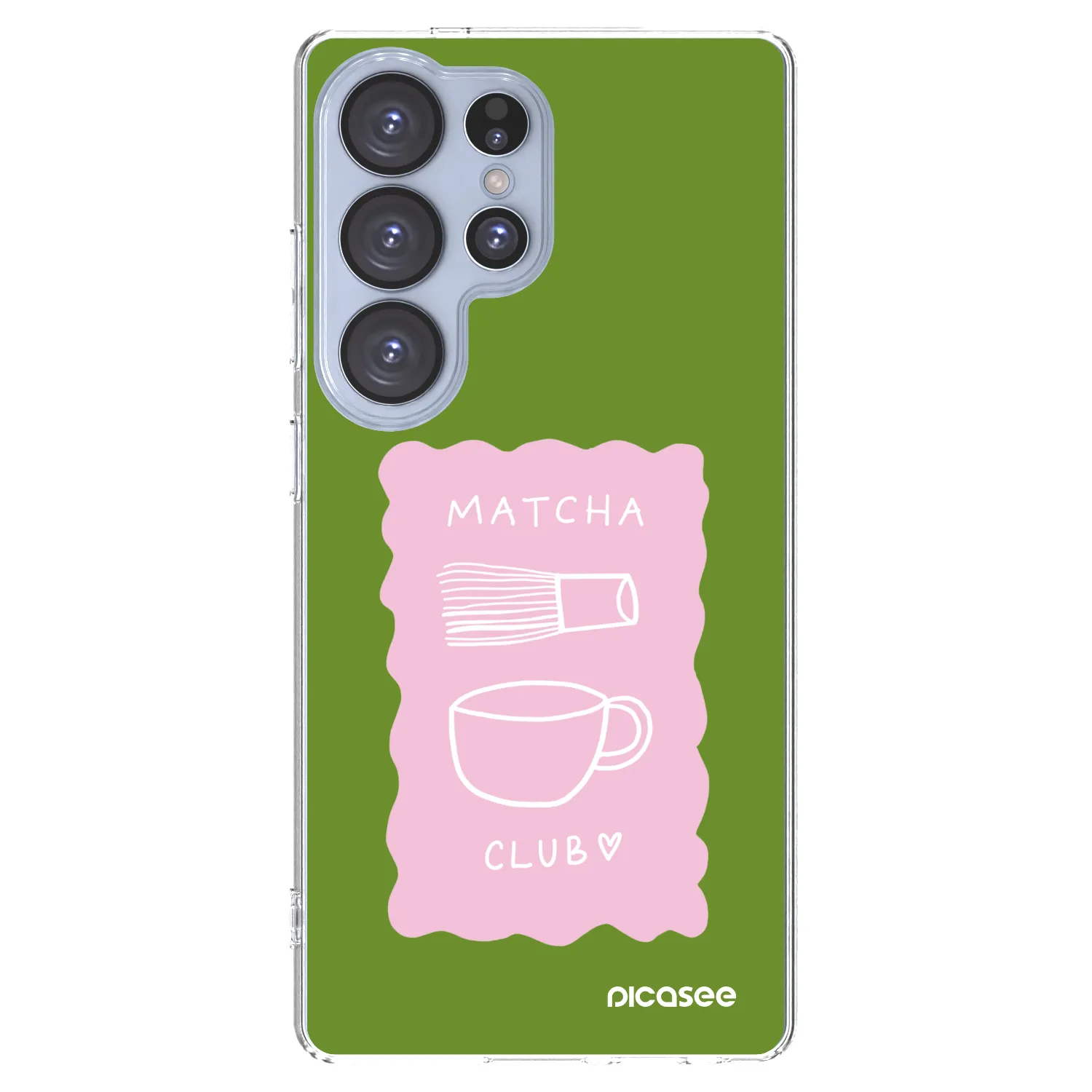 Picasee silikonový průhledný obal pro Samsung Galaxy S25 Ultra 5G - Matcha club