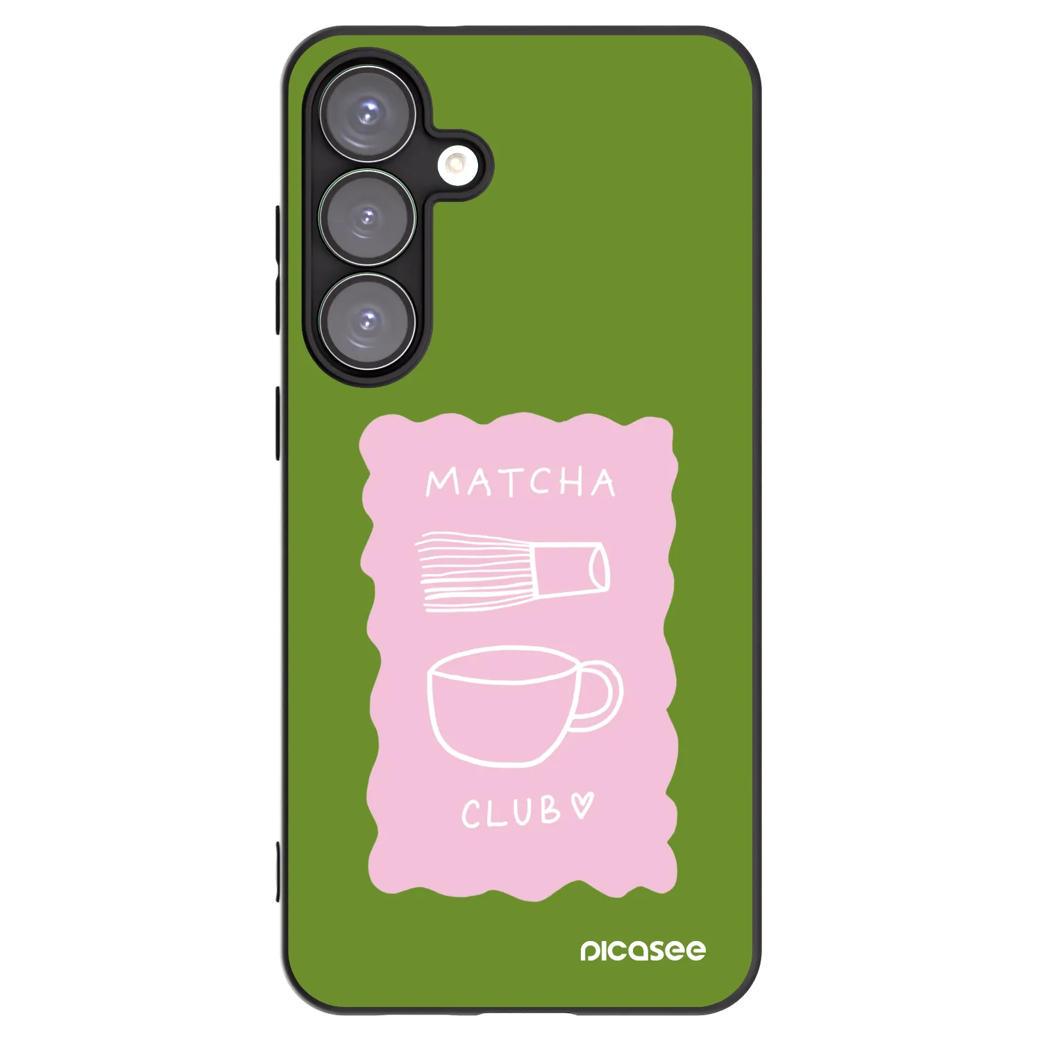 Picasee silikonový černý obal pro Samsung Galaxy S25+ 5G - Matcha club