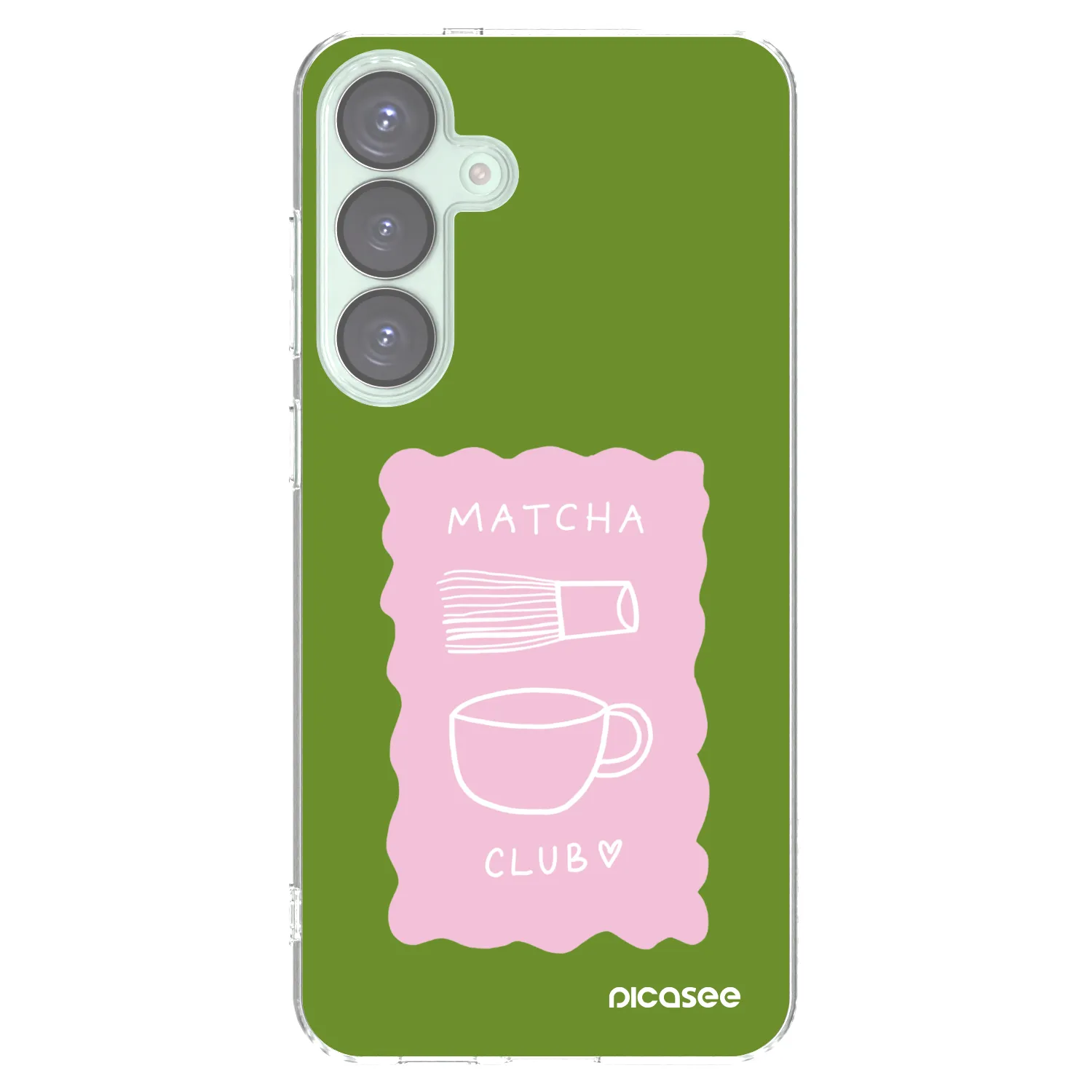 Picasee silikonový průhledný obal pro Samsung Galaxy S25+ 5G - Matcha club