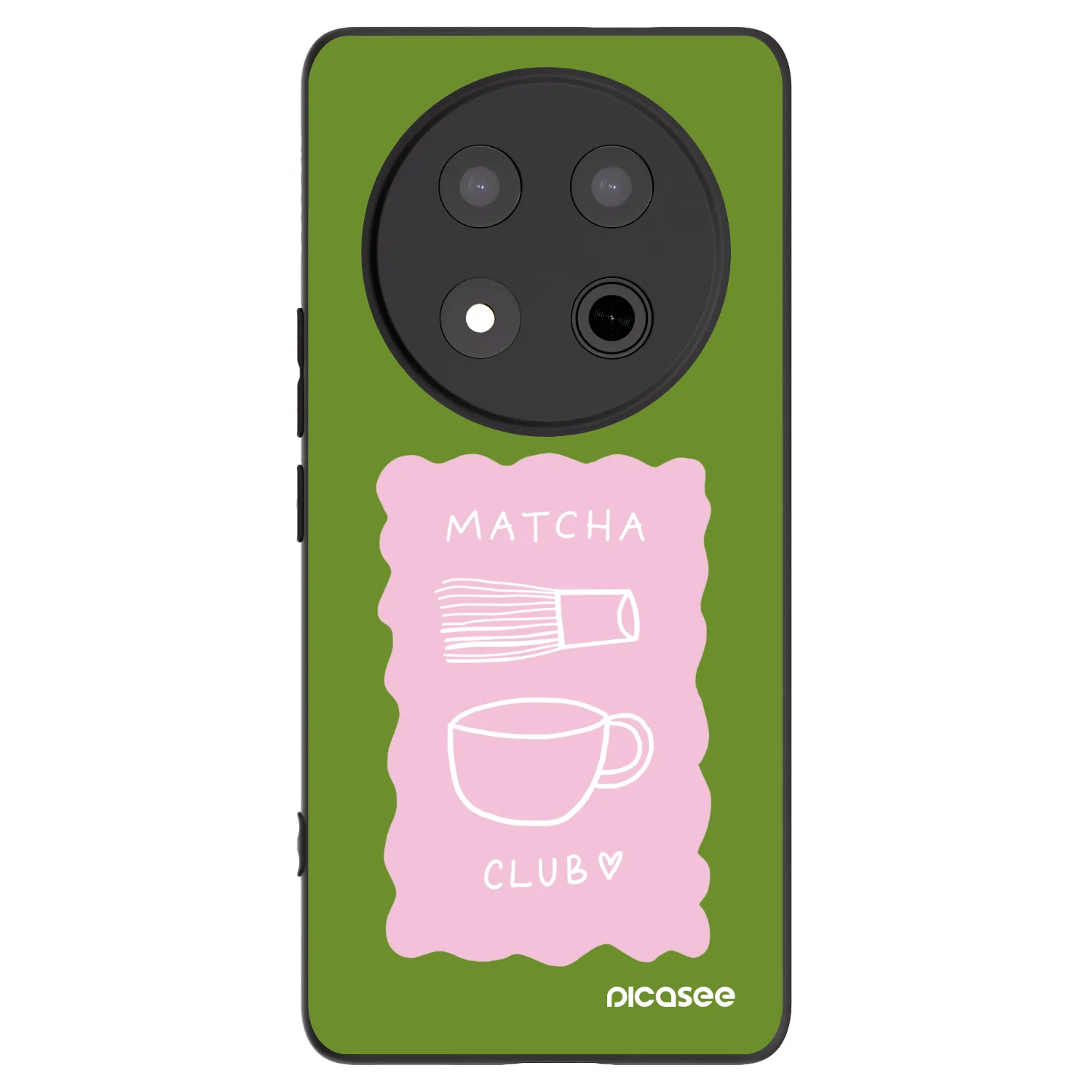 Picasee silikonový černý obal pro Honor Magic7 Lite 5G - Matcha club